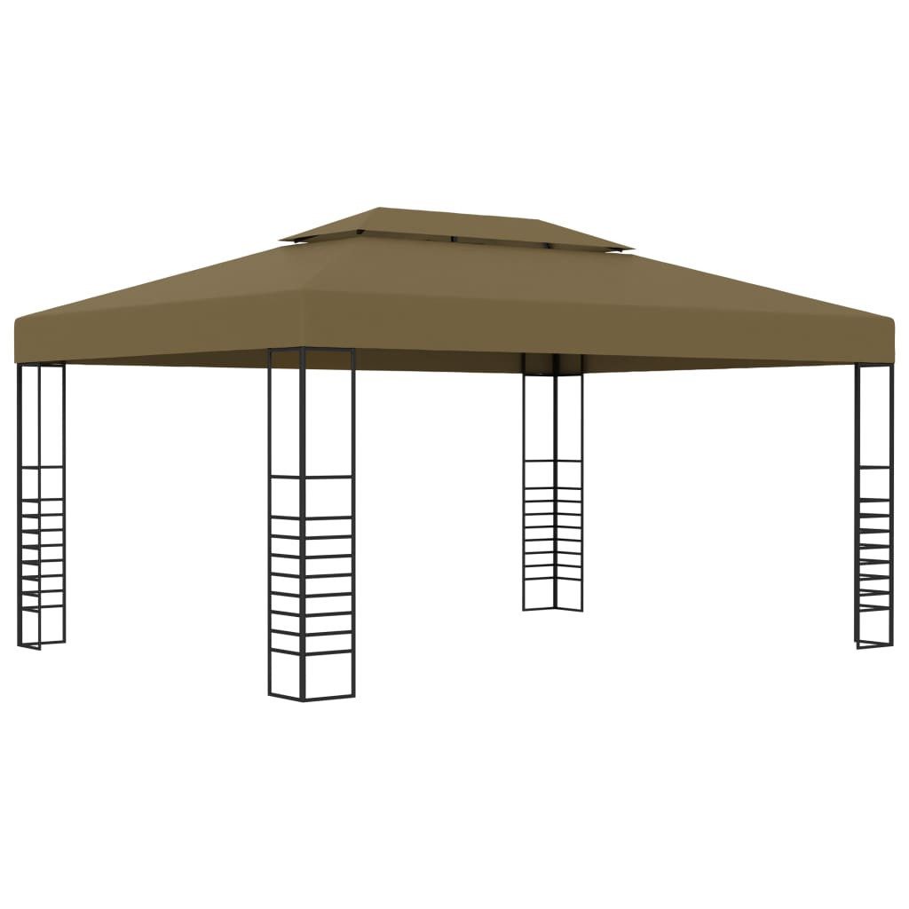 vidaXL Partyzelt Pavillon 3x4 m Taupe 180 g/m²
