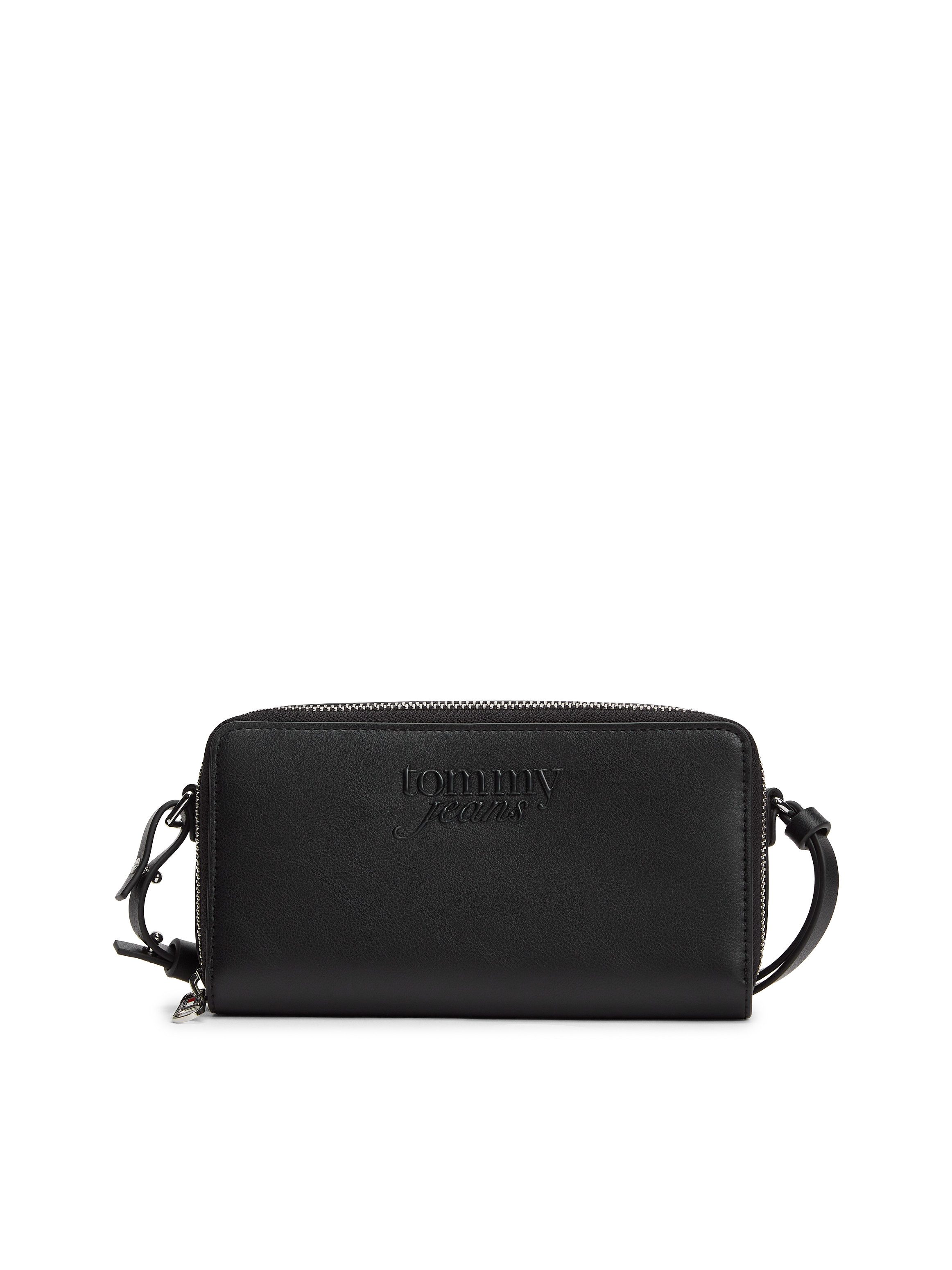 Tommy Jeans Geldbörse TJW MUST PURSE WALLET LARGE ZA, Damen Geldbeutel, Portemonnaie mit verstellbarem Trageriemen