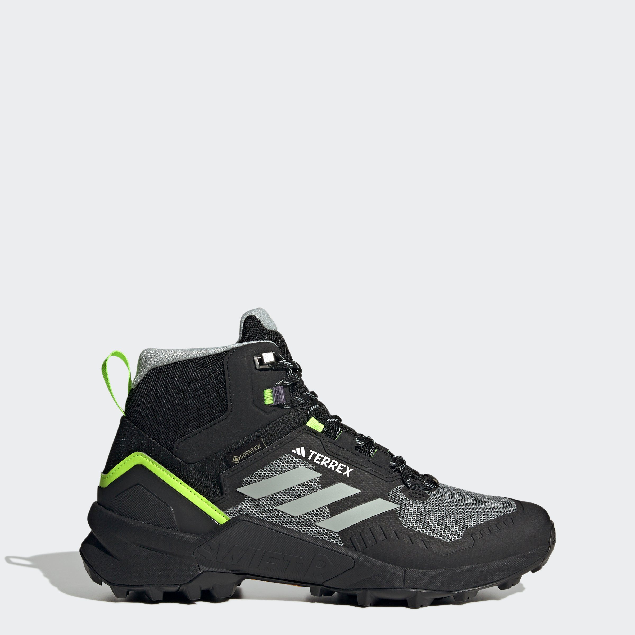 adidas TERREX Wanderschuh Silver Wonder SWIFT TERREX MID GORE-TEX Lucid / wasserdicht Silver / Lemon R3 Wonder