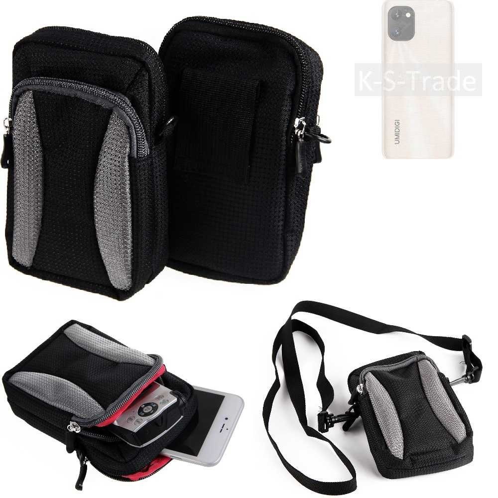 K-S-Trade Handyhülle für UMIDIGI Power 7S, Holster Schutz Hülle Handy Hülle Gürteltasche Umhängetasche mit