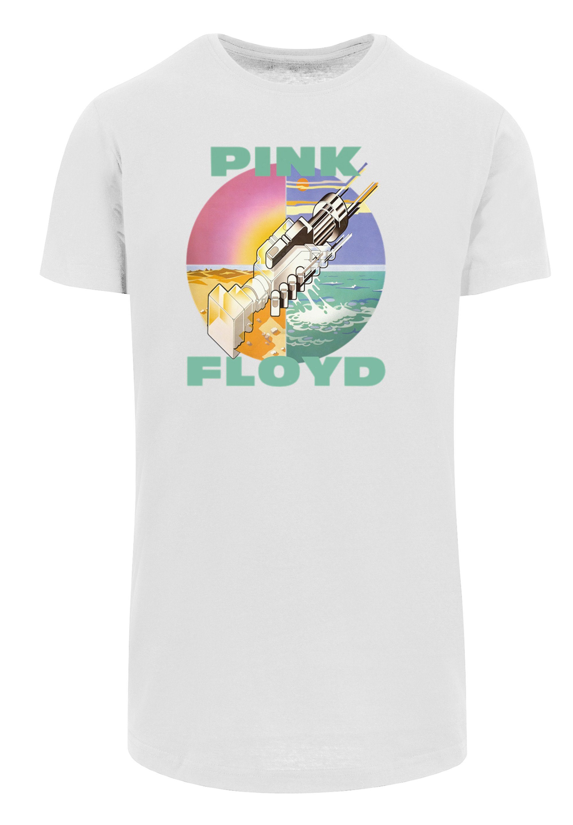Were weiß Pink Here F4NT4STIC Wish Cut T-Shirt T-Shirt Print Rockband Long You Floyd