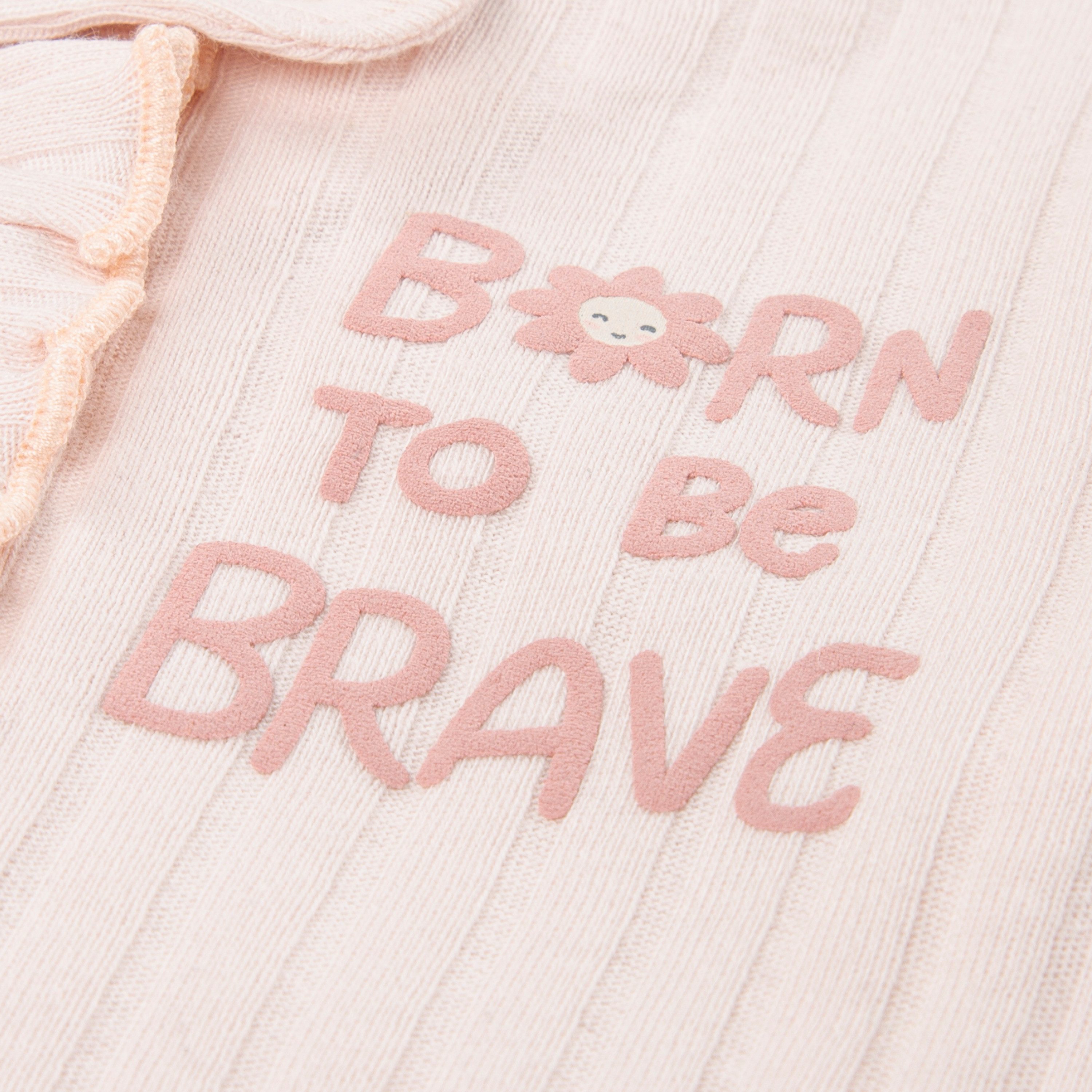 HUGGIES babywear Strampler HUGG FOOTED COVERALL mit Rüschenbesatz