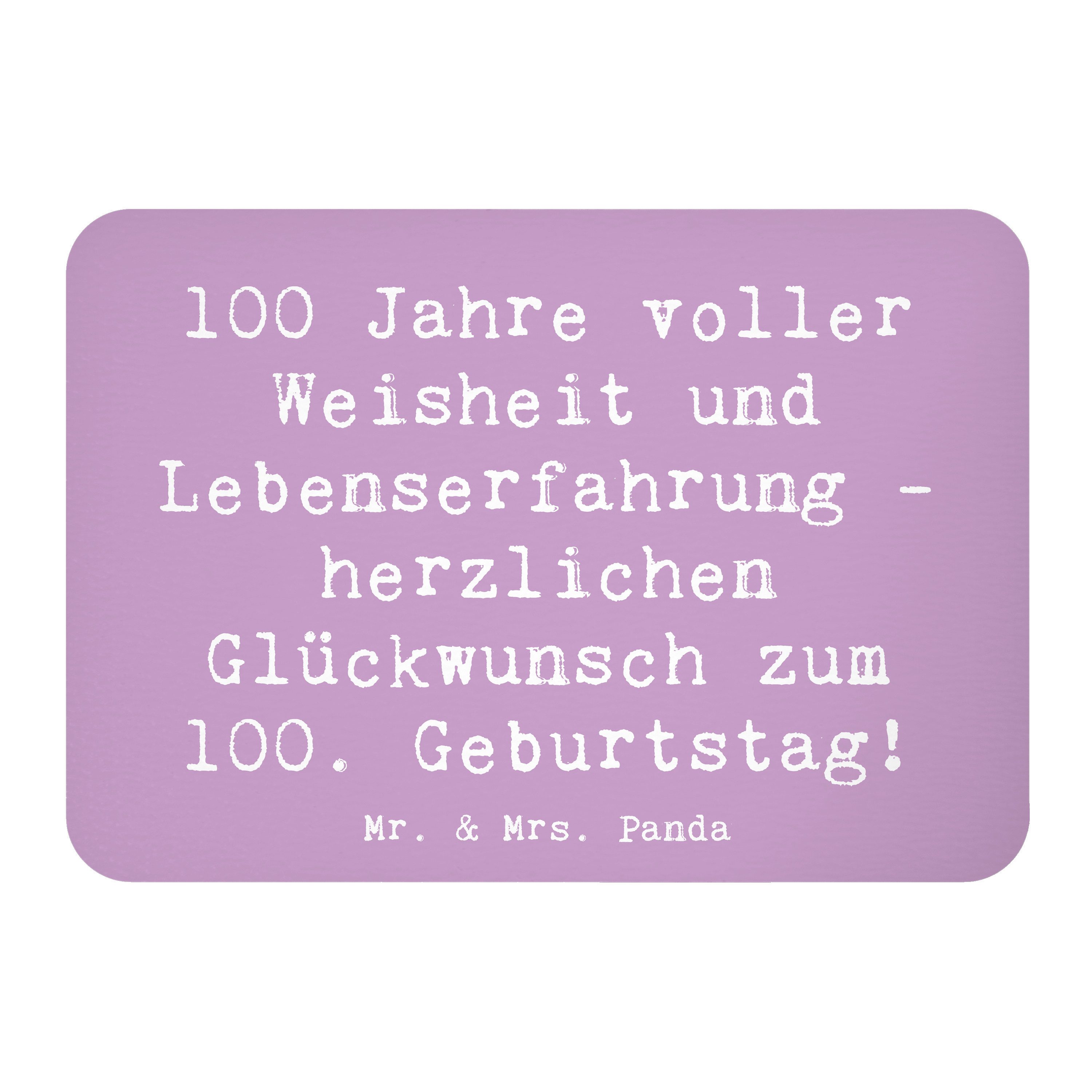 Magnet Spruch 100. Geburtstag - Lavendeltraum - Geschenk, 100 Jahre, Motivma