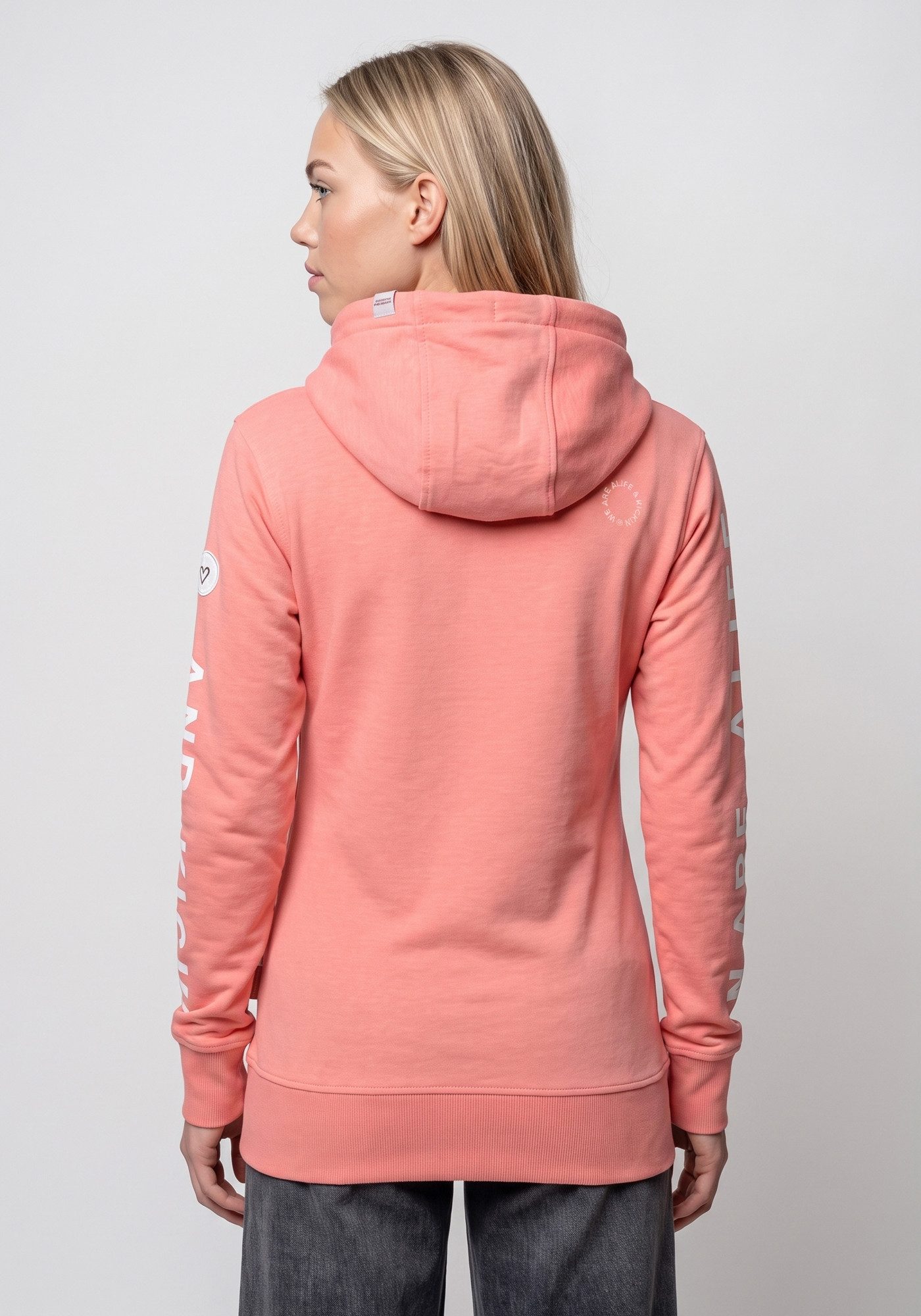 Alife & Kickin Sweatjacke JessyAK A leichte Kapuzensweatjackemit Logo-Schriftzug auf den Ärmeln – Bild 2 von 5