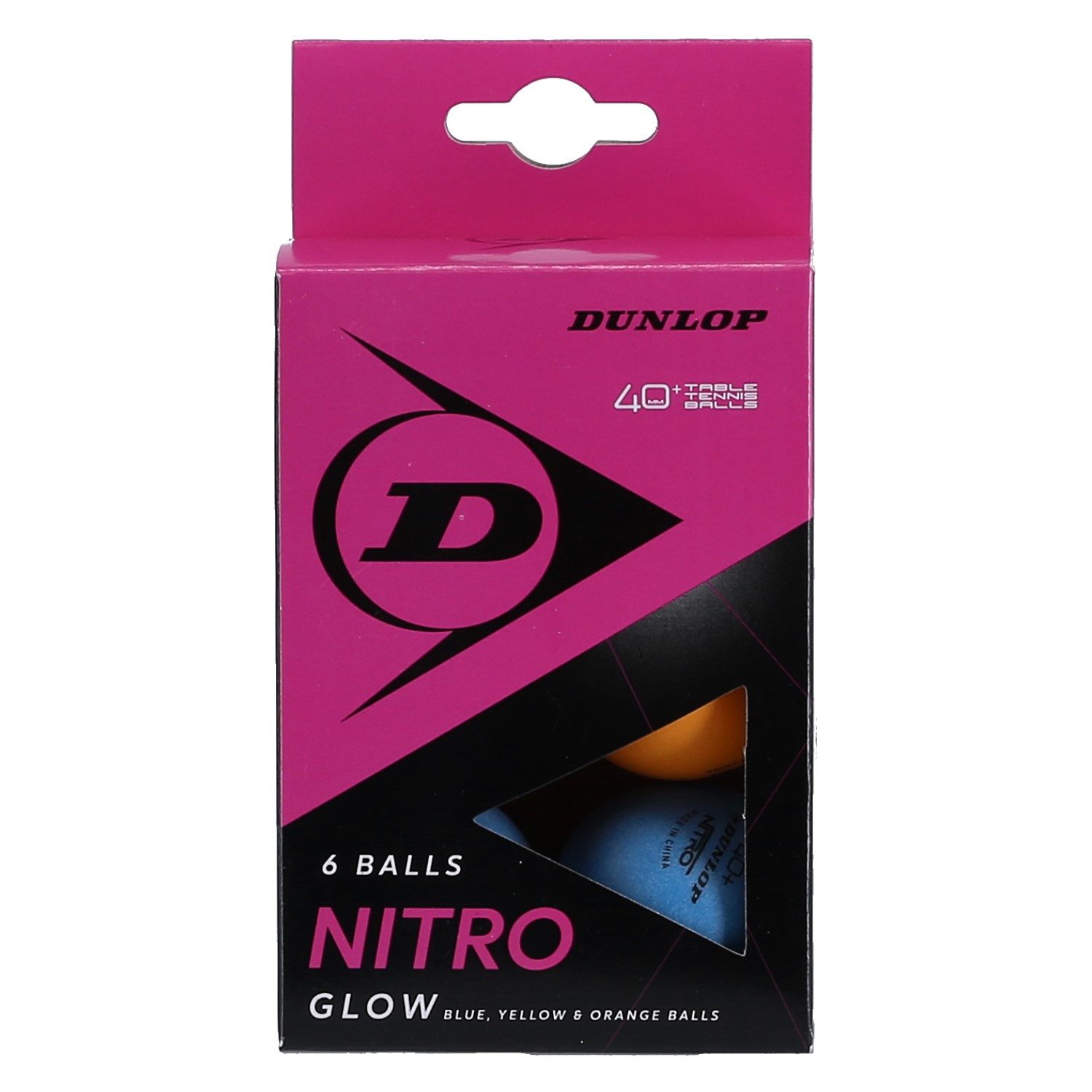 Dunlop Tischtennisball 40+ Nitro Glow - 6 Мячи