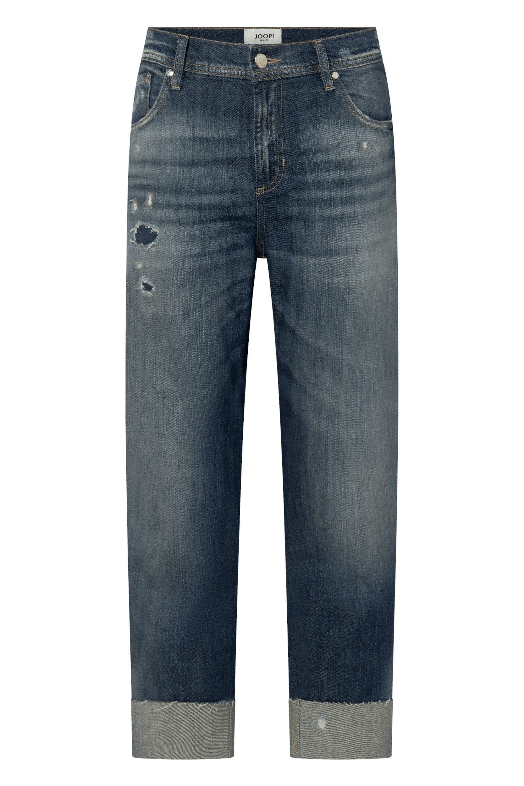Joop Jeans Straight-Jeans Maike im Destroyed-Look, in leichtem Sommer-Denimstoff