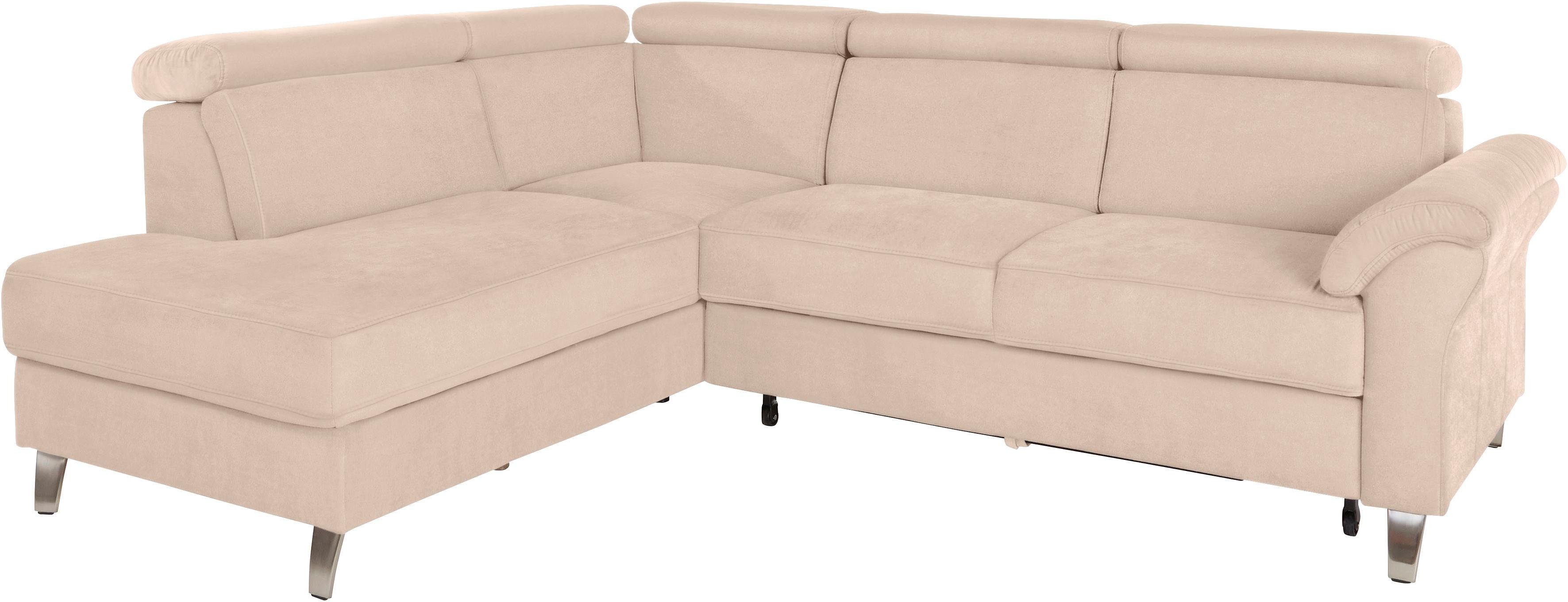 sit&more Ecksofa "Arngast L-Form" inklusive Kopfteilverstellung und Federke günstig online kaufen