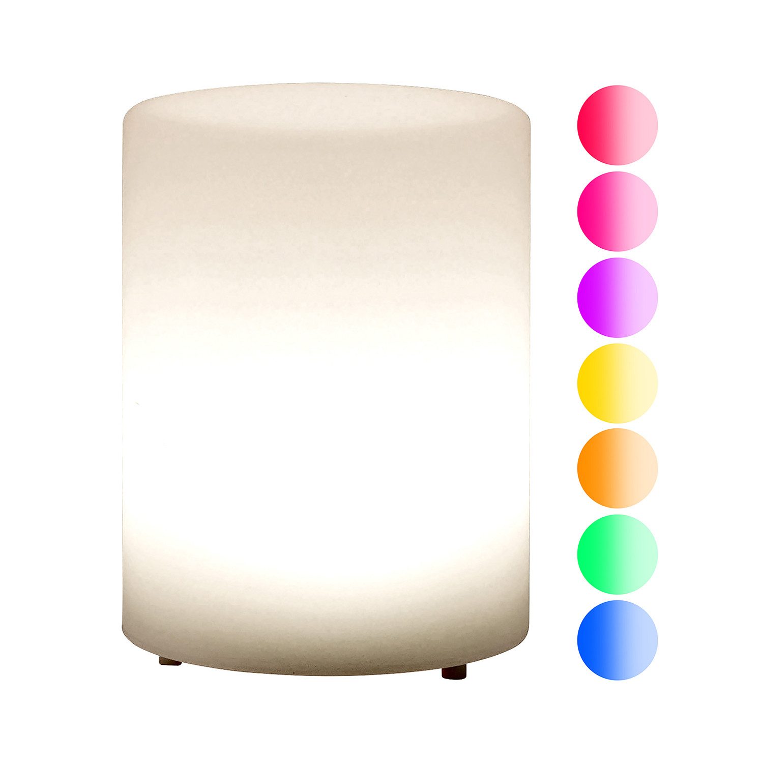 Fink LED Dekolicht FLASH LED Leuchte - H. 15cm x B. 11cm - weiß - Polyethylen - Lampe, LED Lampe Leuchte - Effiziente LED Beleuchtung für Ihr Zuhause