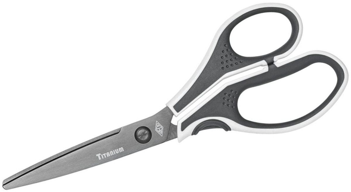 WEDO Papierscheren Schere Titan Cut-it Edelstahl 21cm grau/weiß
