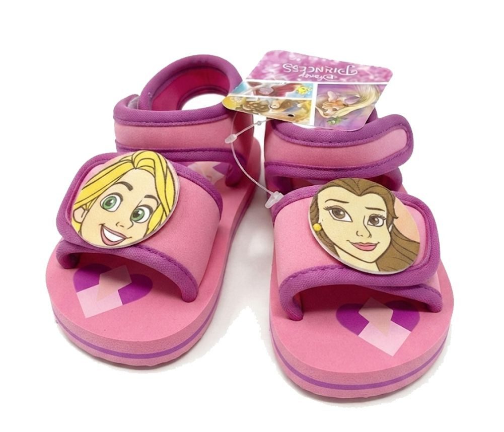 Princesses Disney Disney Princess Sandalen Mädchen Badeschuhe Klettverschluss Pink Badesandale Mädchen Badeschuhe Sandalen Schwimmbad Strand