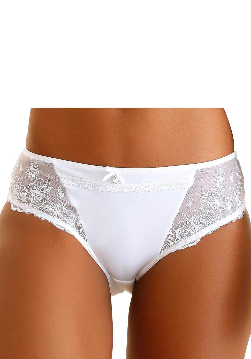 LASCANA Slip mit dekorativer Stickereispitze | OTTO