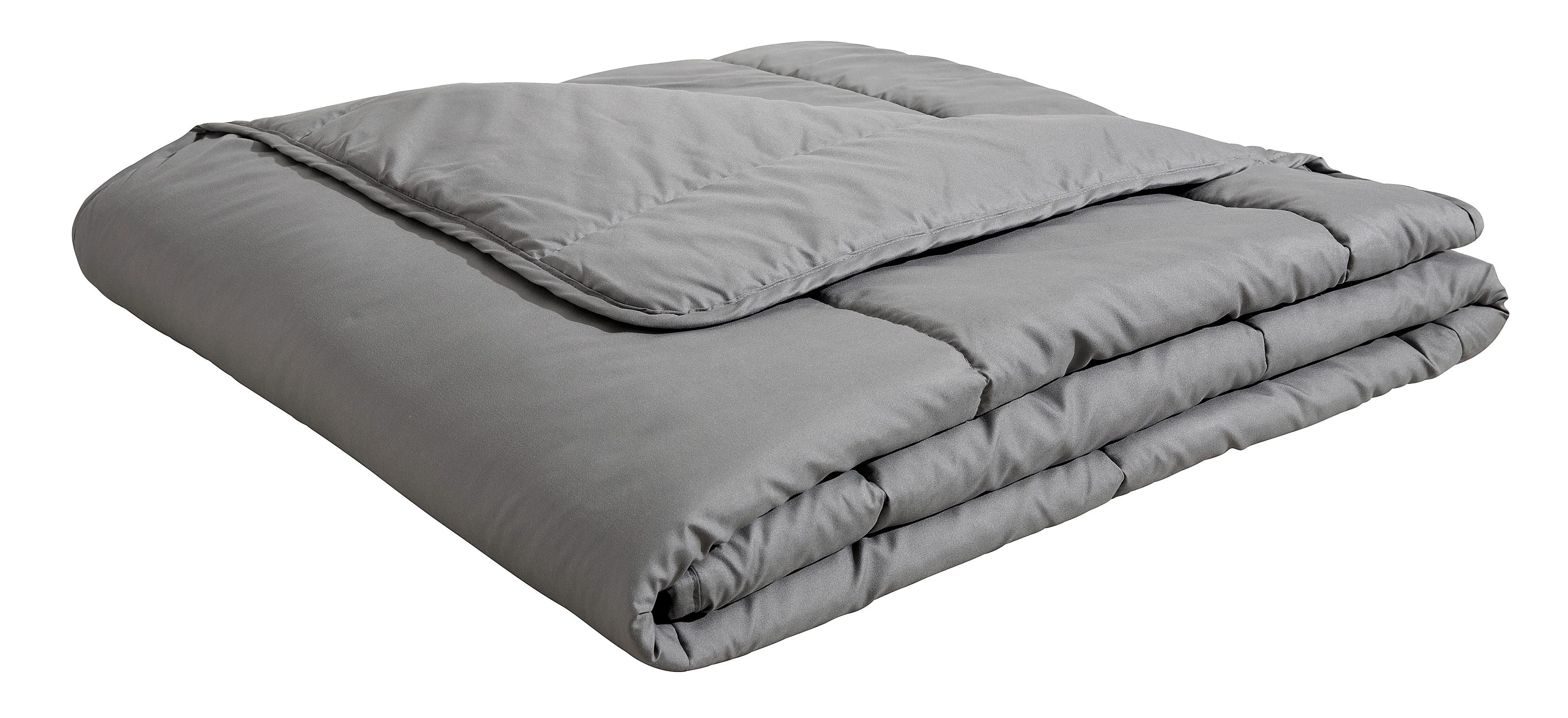 OTTO home Microfaserbettdecke Clarra, Bettdecke 135x200 cm, 155x220 cm, 200x200 cm, Füllung: Polyester, Bezug: Polyester, Bettdecken in grau, Sommer, Winter, 4 Jahreszeiten, Decke