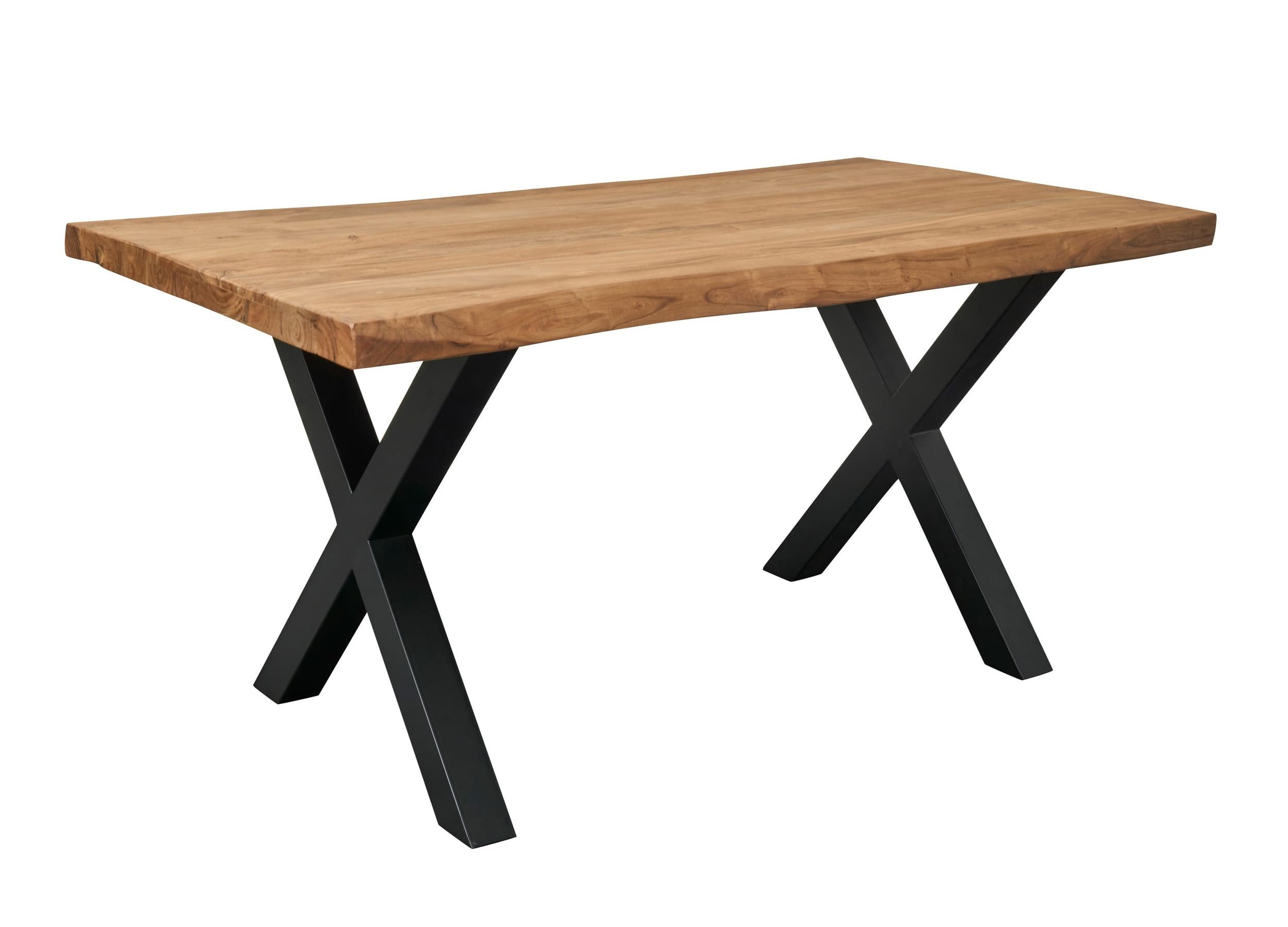 LC Home Esstisch LC Home Esstisch Metallgestell Holztisch Industrial Design günstig online kaufen