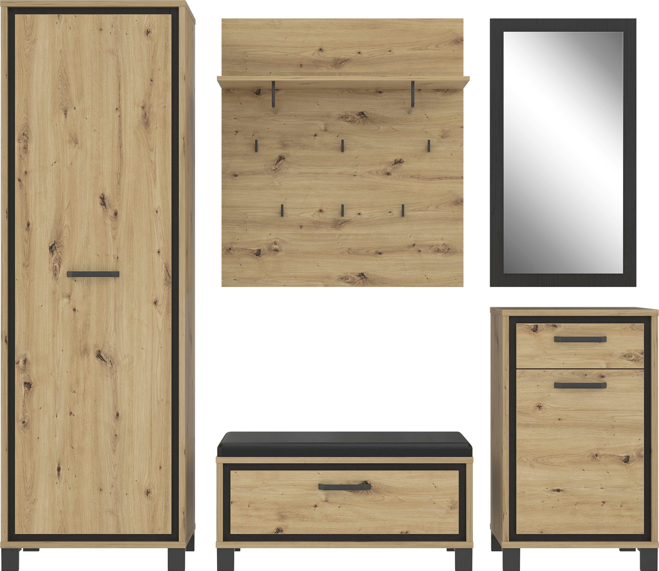 FORTE Garderobenschrank "Trondheim" Höhe ca. 198,5 cm günstig online kaufen