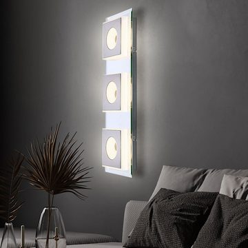 etc-shop LED Wandleuchte, LED-Leuchtmittel fest verbaut, Warmweiß, Wandleuchte Innen LED modern indirektes Licht Wohnzimmer