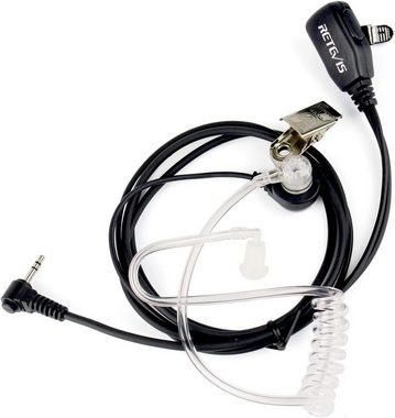 Retevis Walkie Talkie Funkgerät Headset Kopfhörer 1 Pin 2.5mm, Kompatibel RT45 Motorola TLKR, T80 Extreme T82 T92 H2O T60 T61 T62 T81 Hunter T270 (5 STK)