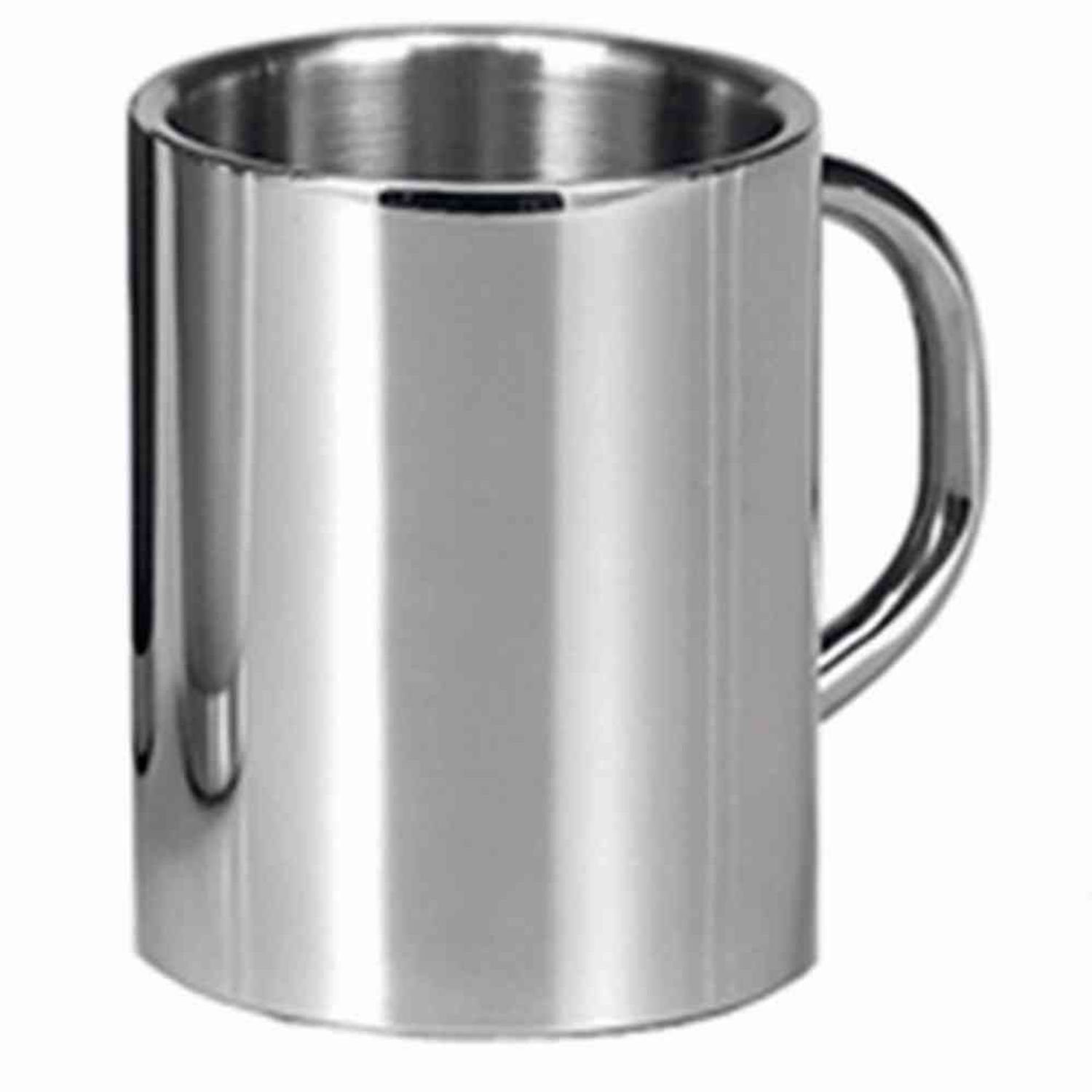 Karl Krüger Isolierflasche Thermobecher 0,25 l Edelstahl rostfrei