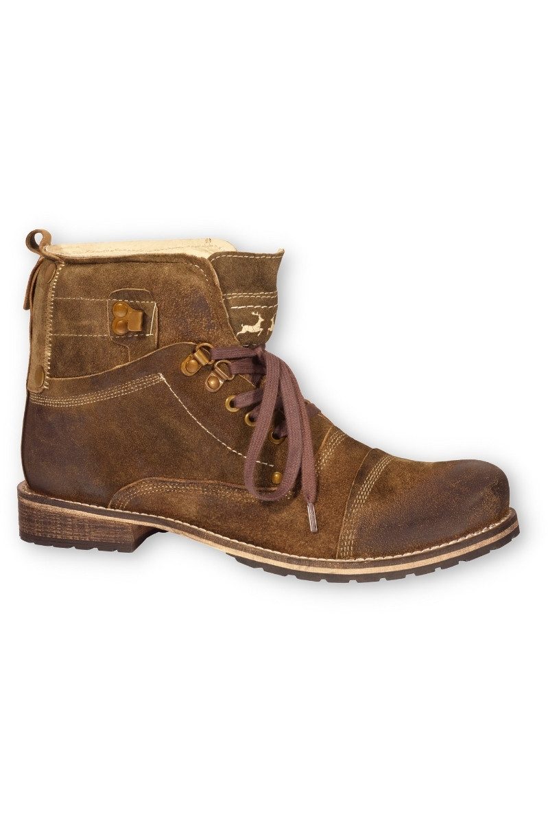 Trachtenschuhe Herren - ZUGSPITZE - dunkelbraun Sneaker
