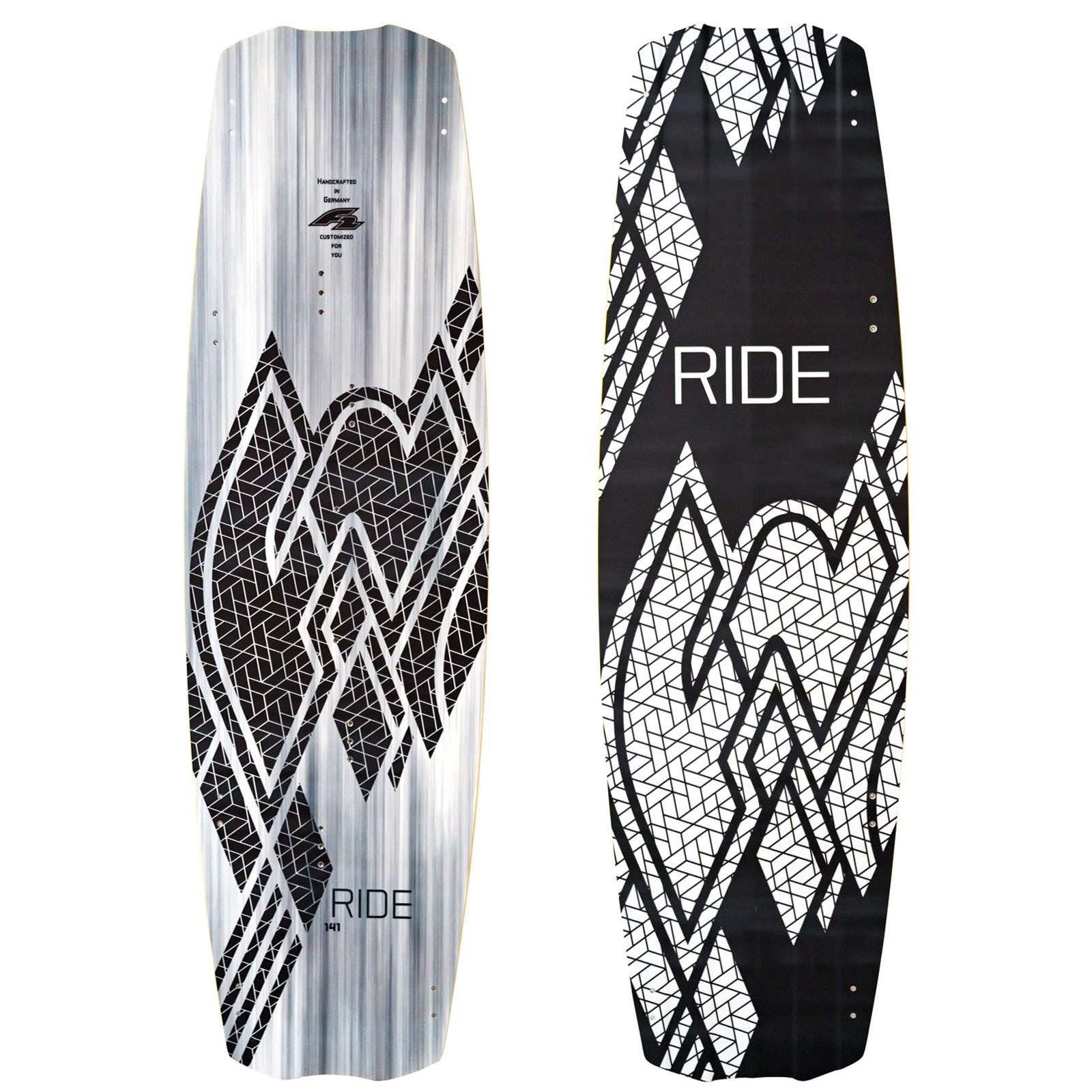 F2 Kiteboard F2 Kiteboard Ride White Icon Kitesurf Board 141cm Weiss 2025