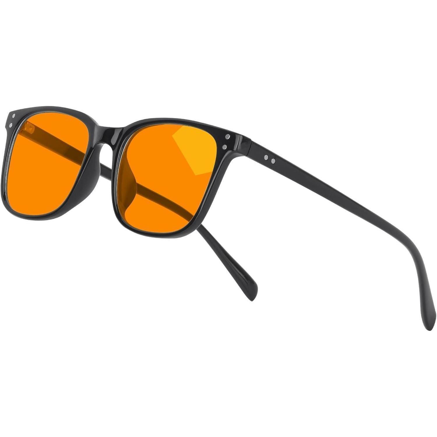 LuxusKollektion Brille Brillenfassungen Computerbrille BlueLight Schwarz Orange99%