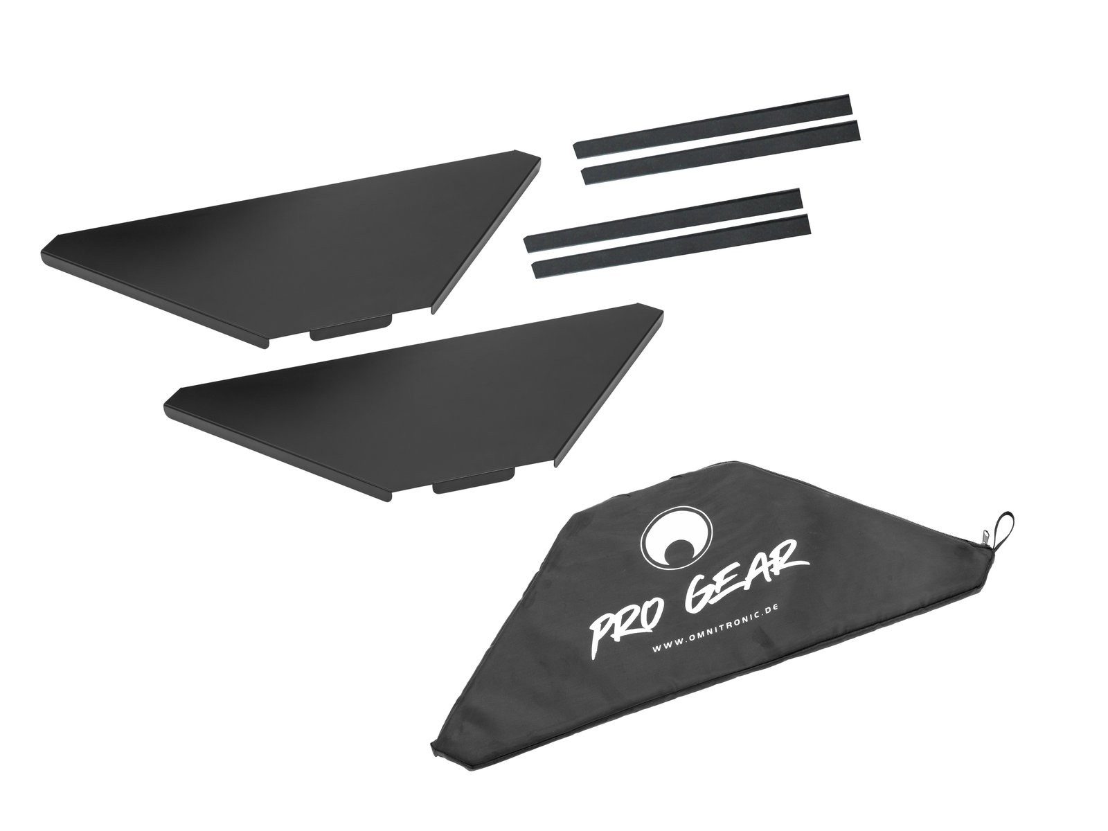 DJ Controller OMNITRONIC Eckplatten inkl. Tasche für Mobile DJ Stand