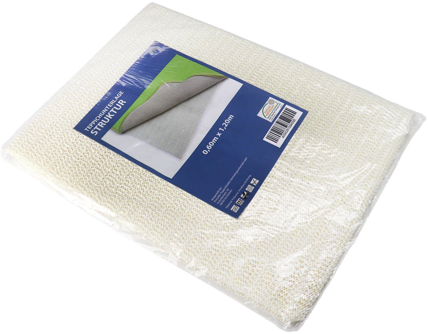 Primaflor-Ideen in Textil Antirutsch Teppichunterlage STRUKTUR, (1-St), Gitter-Rutschunterlage mit Gleitschutz, individuell zuschneidbar – Bild 4 von 4