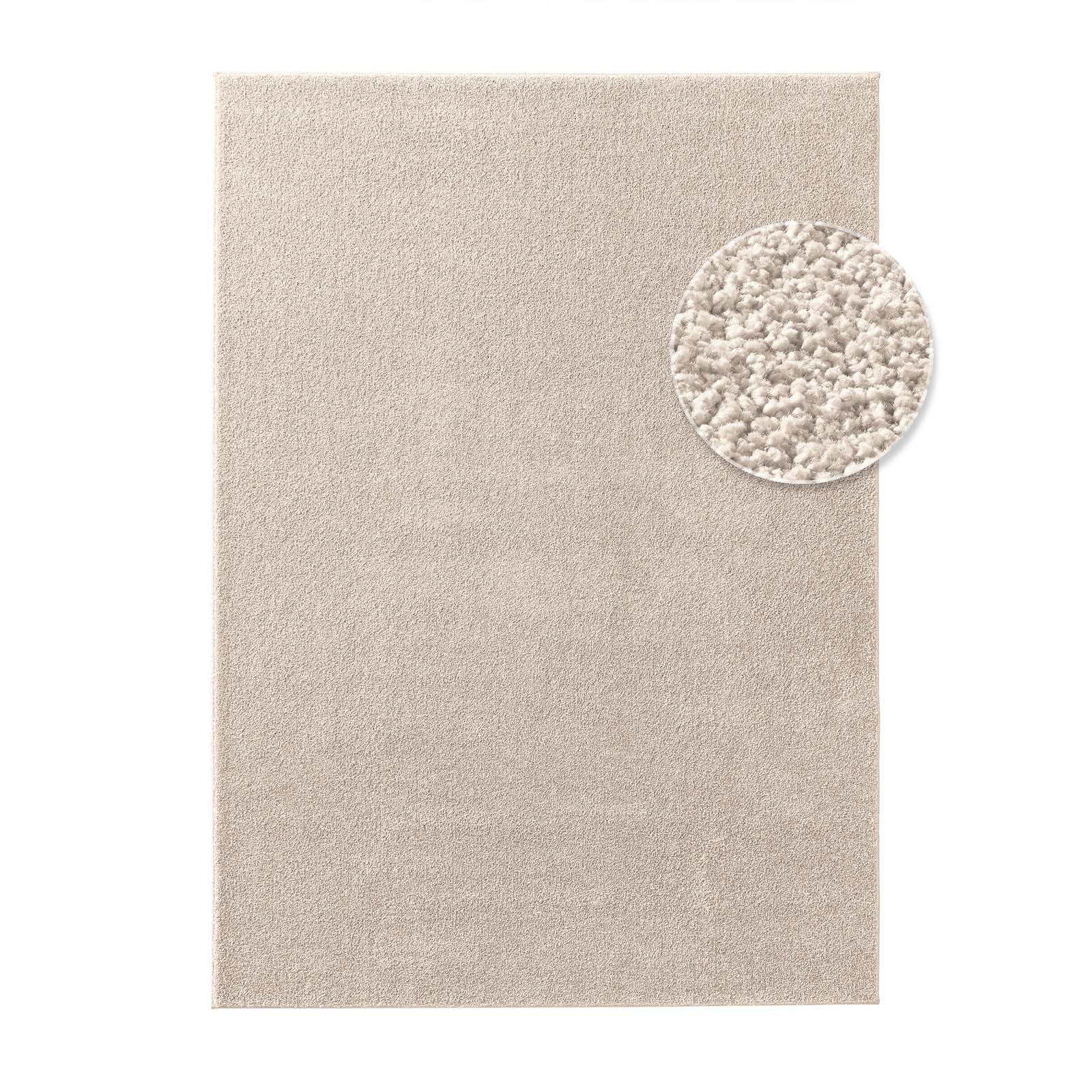 TaraCarpet Teppich Kurzflor-Frisee-Teppich Madrid Uni, rechteckig, günstig online kaufen