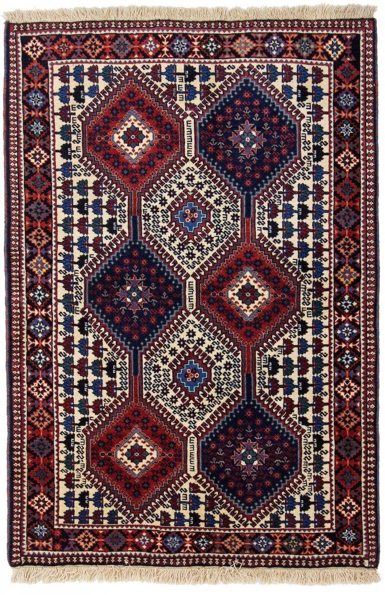 Orientteppich Yalameh Aliabad 101x150 Handgeknüpfter Orientteppich / Perserteppich, Nain Trading, rechteckig, Höhe: 12 mm