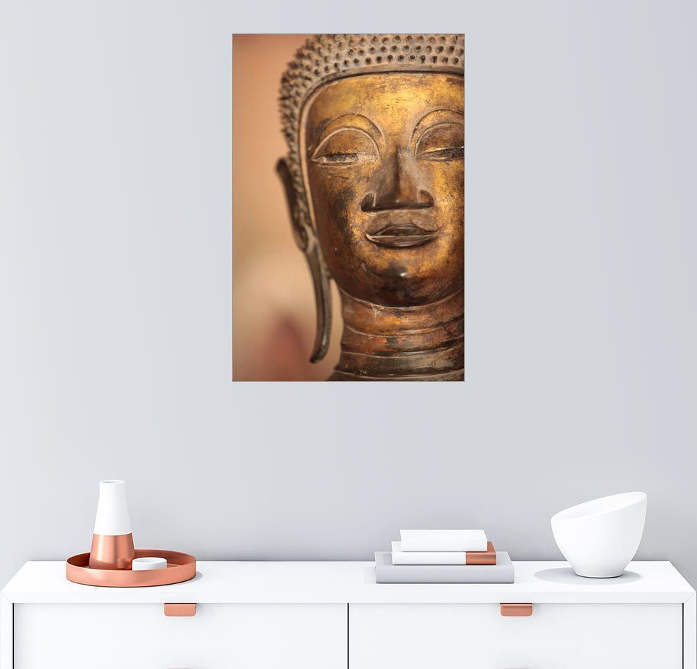 Posterlounge Wandbild »Buddha Face«, hochqualitativer