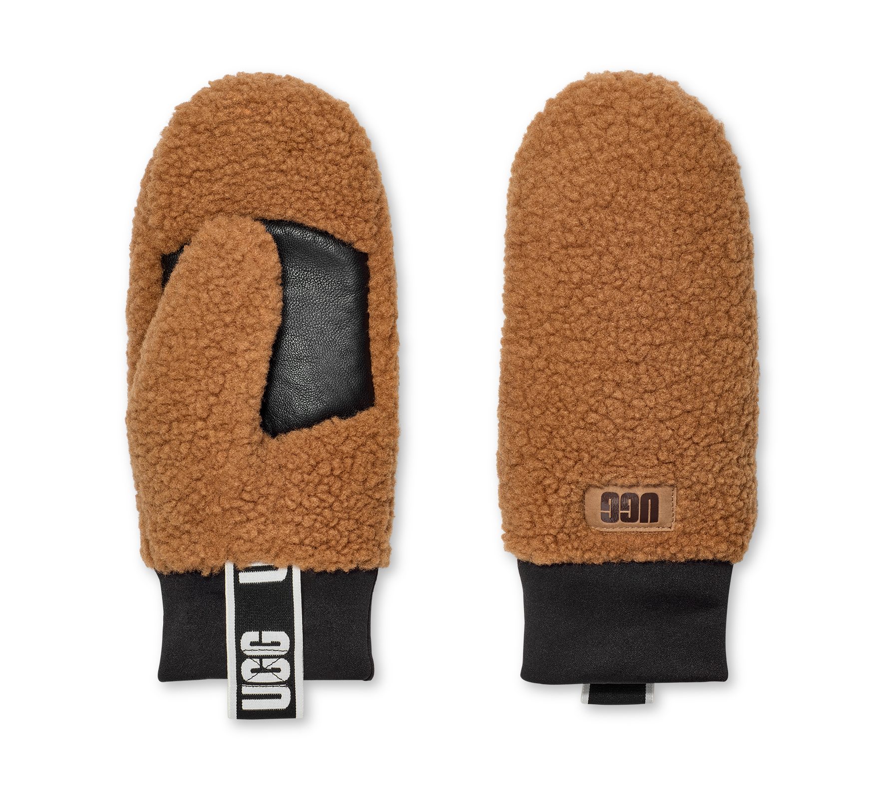 UGG Strickhandschuhe UGGfluff Mitten With Logo Tape Fäustlinge aus UGGfluff günstig online kaufen