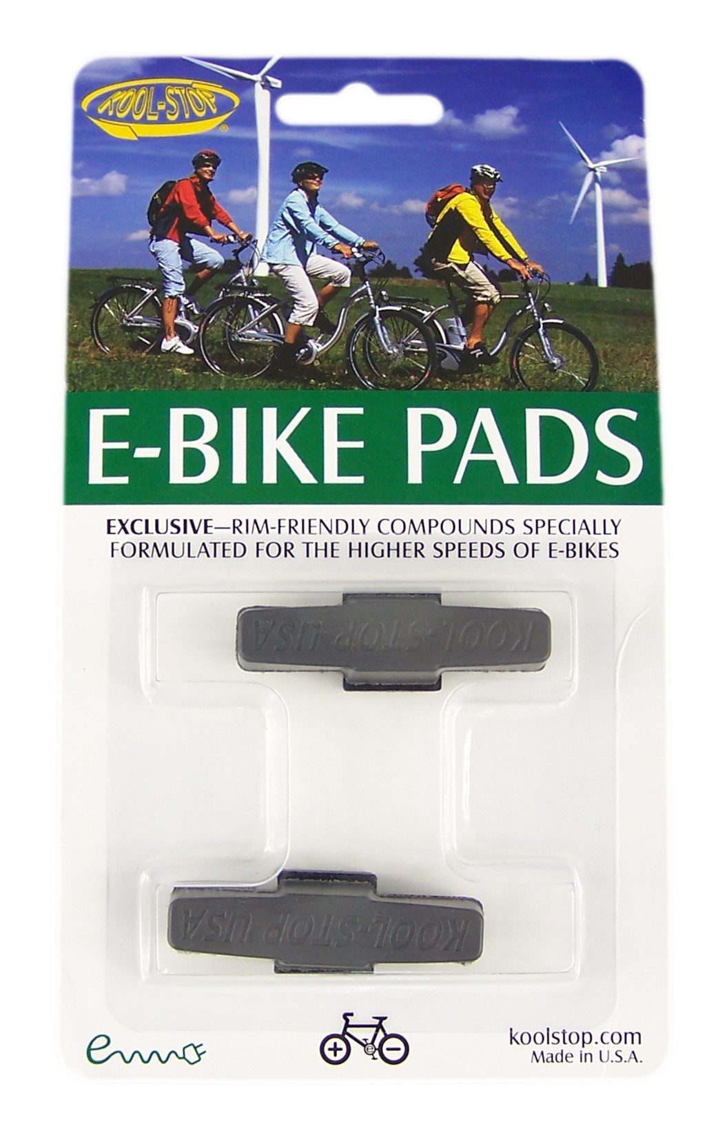 Kool Stop Bremsbelag Kool-Stop E-Bike Pads Bremsbeläge Magura HS33 schwarz-grau Bremsklötze