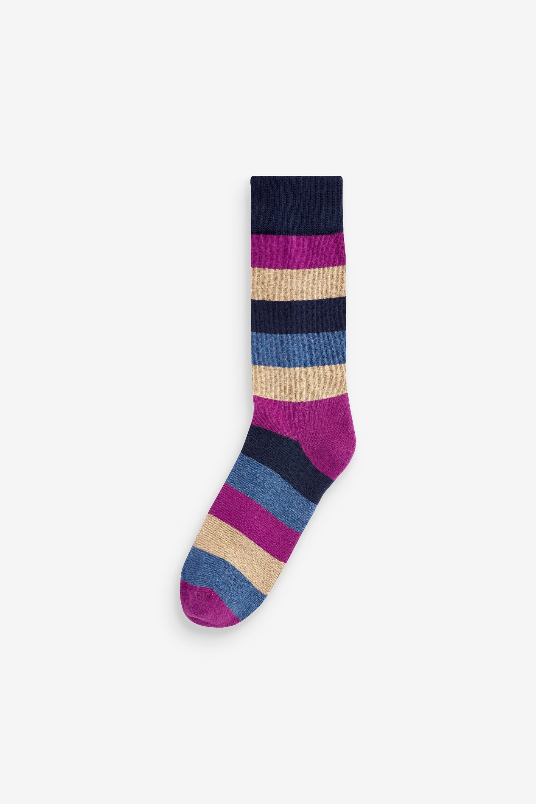 Next Kurzsocken Socken mit gepolsterter (10-Paar) Sohle, 10er-Pack Stripe