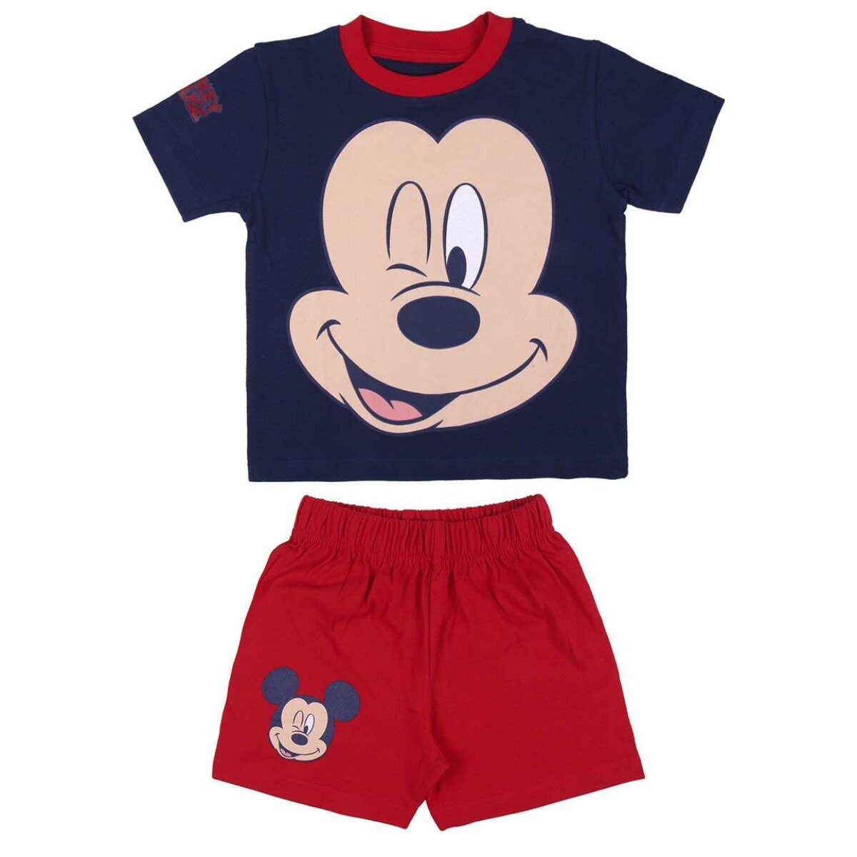 Disney Pyjama Disney Mickey Mouse Schlafanzug Kinder Pyjama T-Shirt & Short
