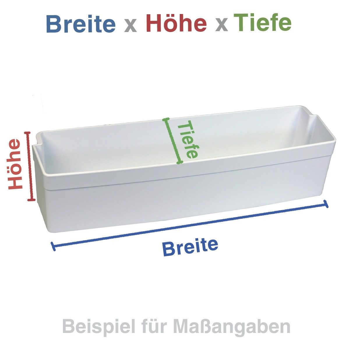 easyPART Einlegeboden wie LG Electronics MAN64890001 Türfach unten oben, Kühlschrank / Gefrierschrank