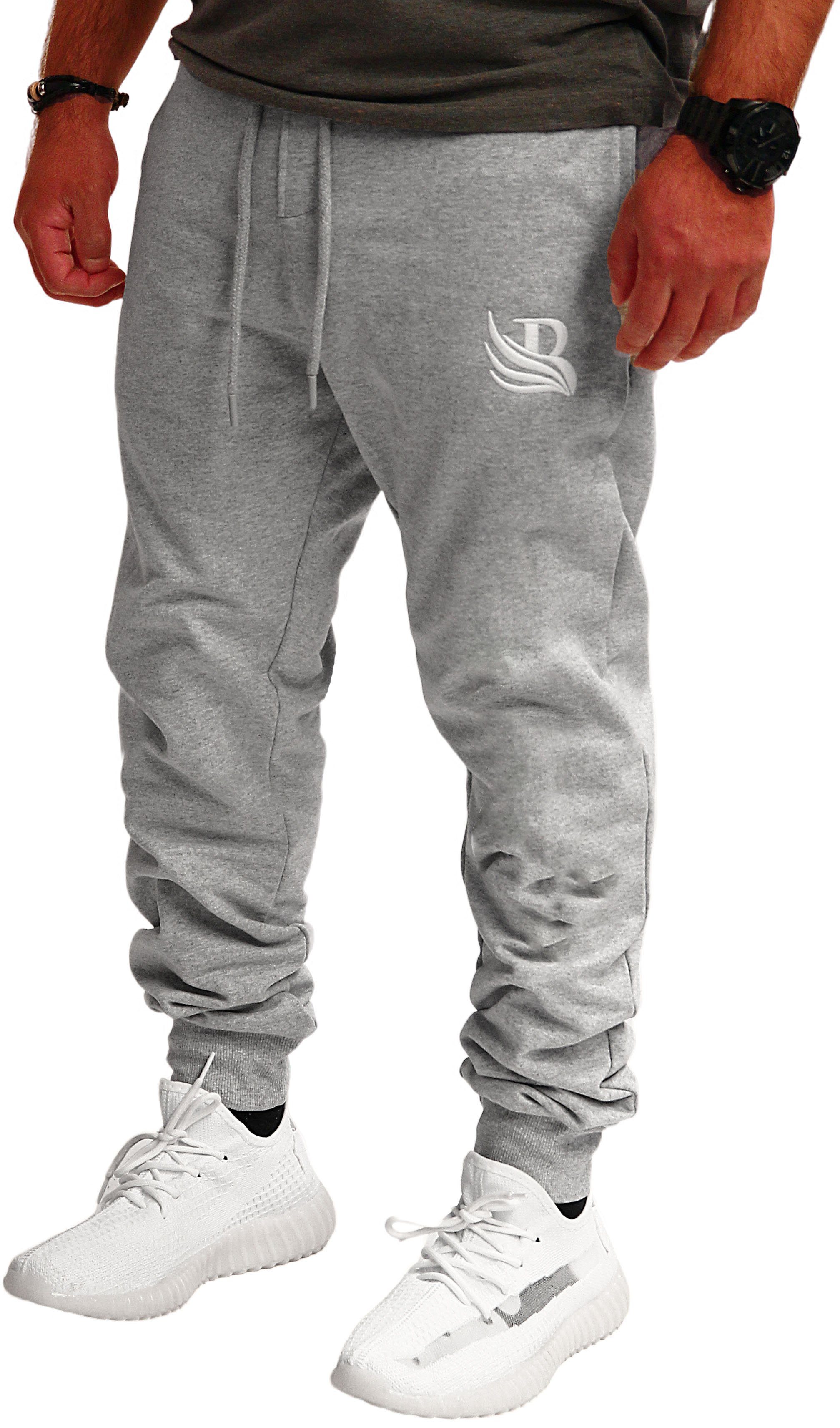 Banco Jogginghose Banco Herren Jogginghose Trainingshose Sporthose Streetwear Jogger Grau