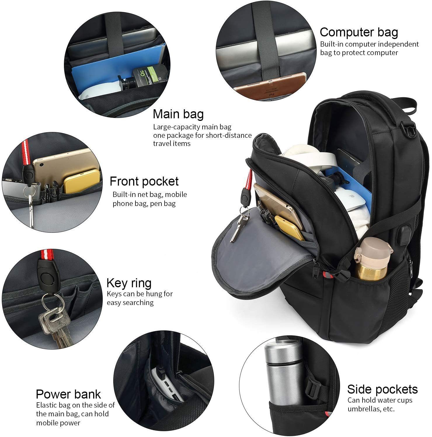 Rhein Beleuchtung Laptoprucksack Laptoprucksack 17 Zoll günstig online kaufen