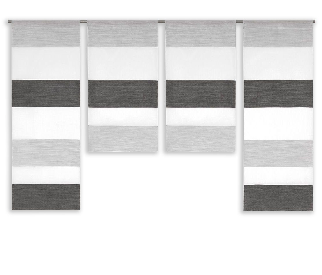 Clever-Kauf-24 Scheibengardine 2291 4er Set Mini Flächen Vorhang, Minifläch günstig online kaufen