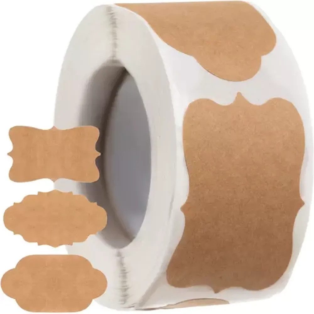 Ruhhy Etikettenrolle Aufkleber Beschriftungsetikett, perfekt zum Signieren von Gläser, Einladungen, Kosmetik oder Konserven
