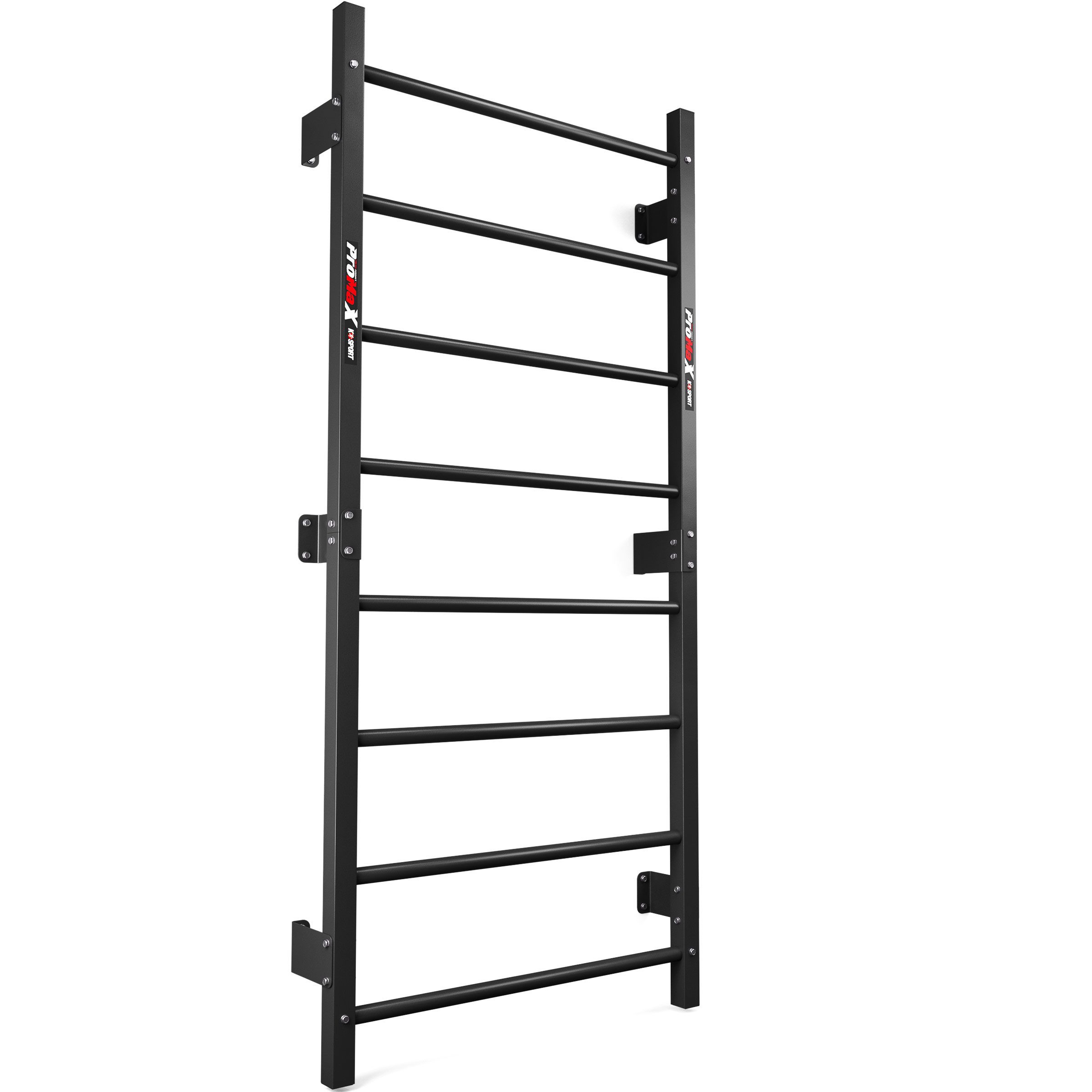 K-SPORT Kraftstation Sprossenwand mit 8 Sprossen, (Kletterwand zur Wandmontage, Hangelleiter zur Deckenmontage), Made in EU!