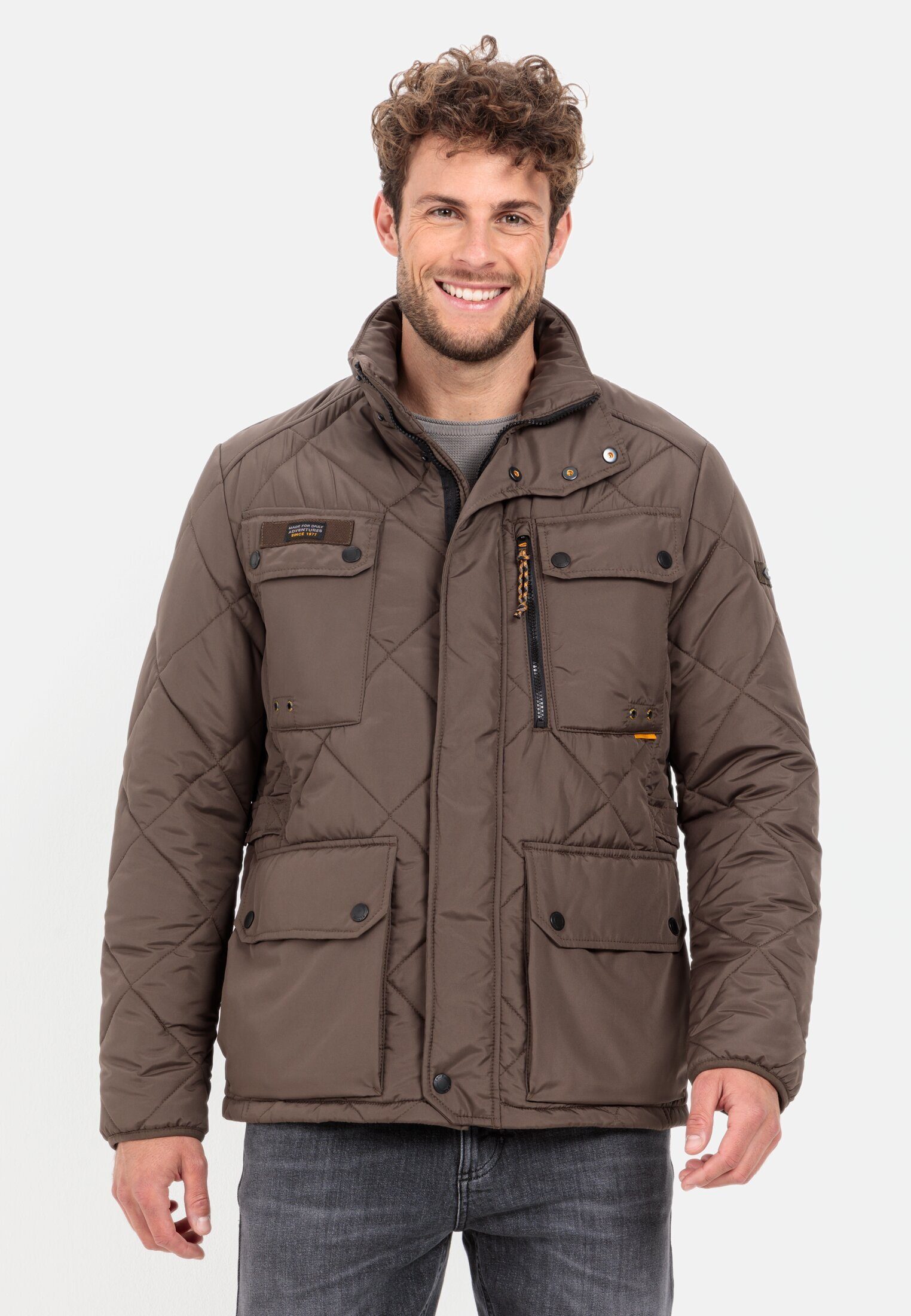 Braun Rautensteppung camel active Funktionsjacke mit