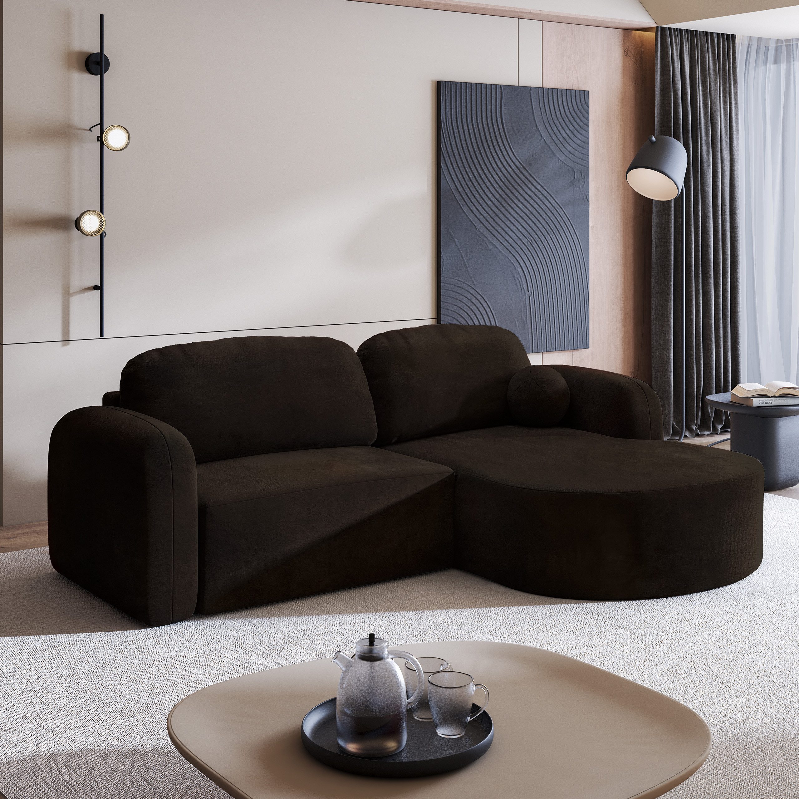 Masseno Ecksofa AMILIA mit Schlaffunktion L-Form, günstig online kaufen
