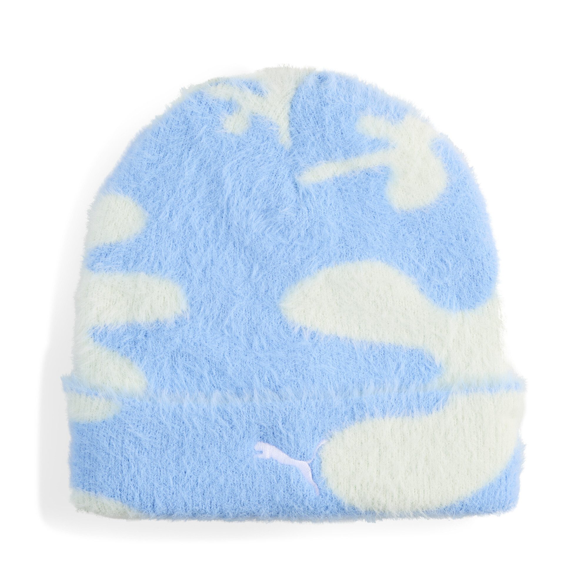 PUMA Beanie Aufgeraute, bedruckte Beanie mit mittelhoher Krone Erwachsene