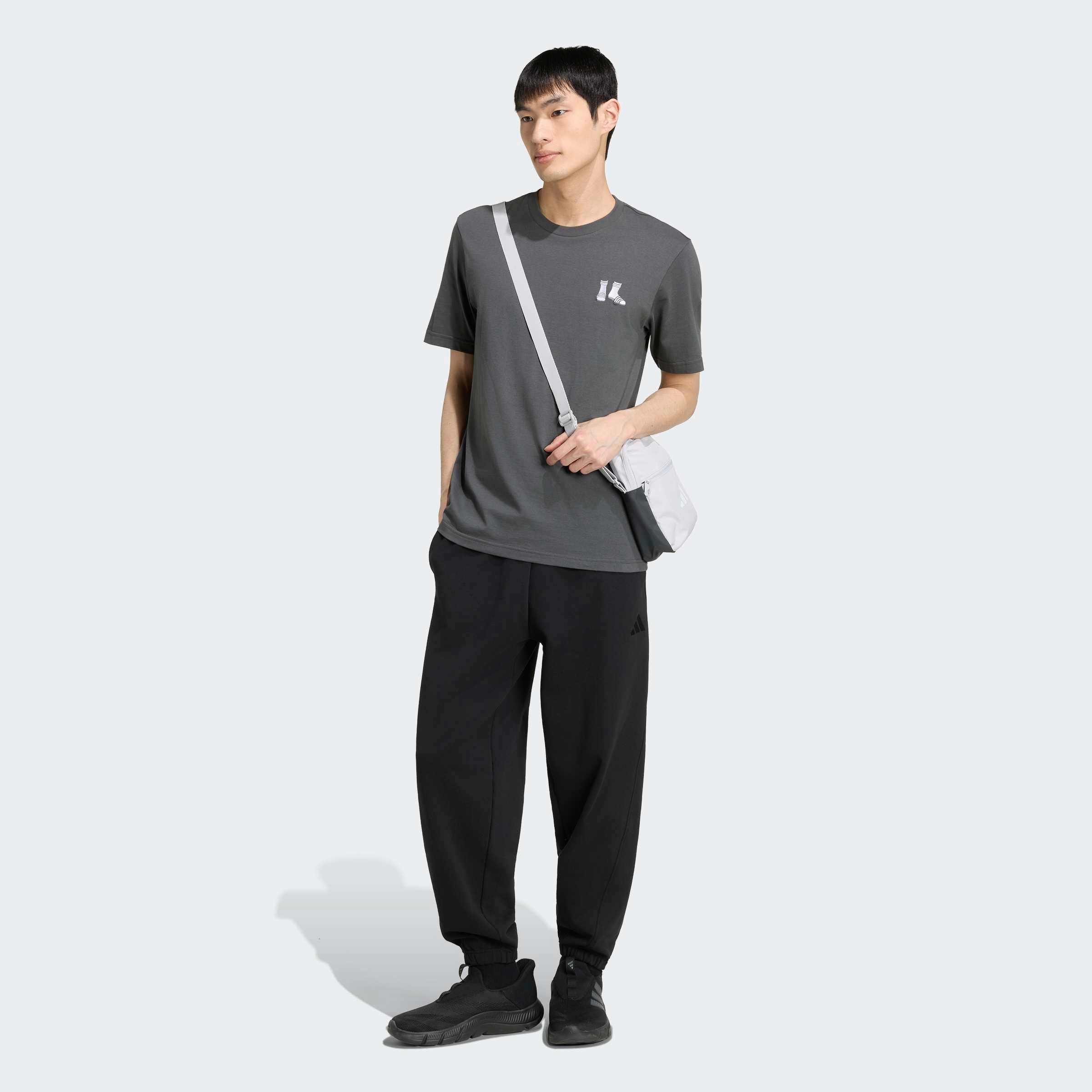 adidas Sportswear T-Shirt GRAFIK, SOMMERLICHE STICKEREI mit Rundhalsausschnitt, ohne Verschluss, sportlicher Stil – Bild 5 von 5