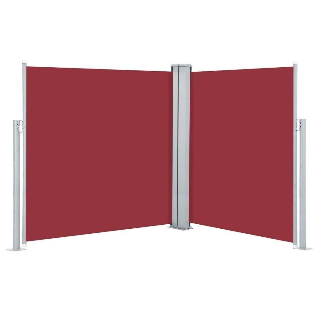 vidaXL Balkonsichtschutz Seitenmarkise Ausziehbar Rot 160x600 cm (1-St)