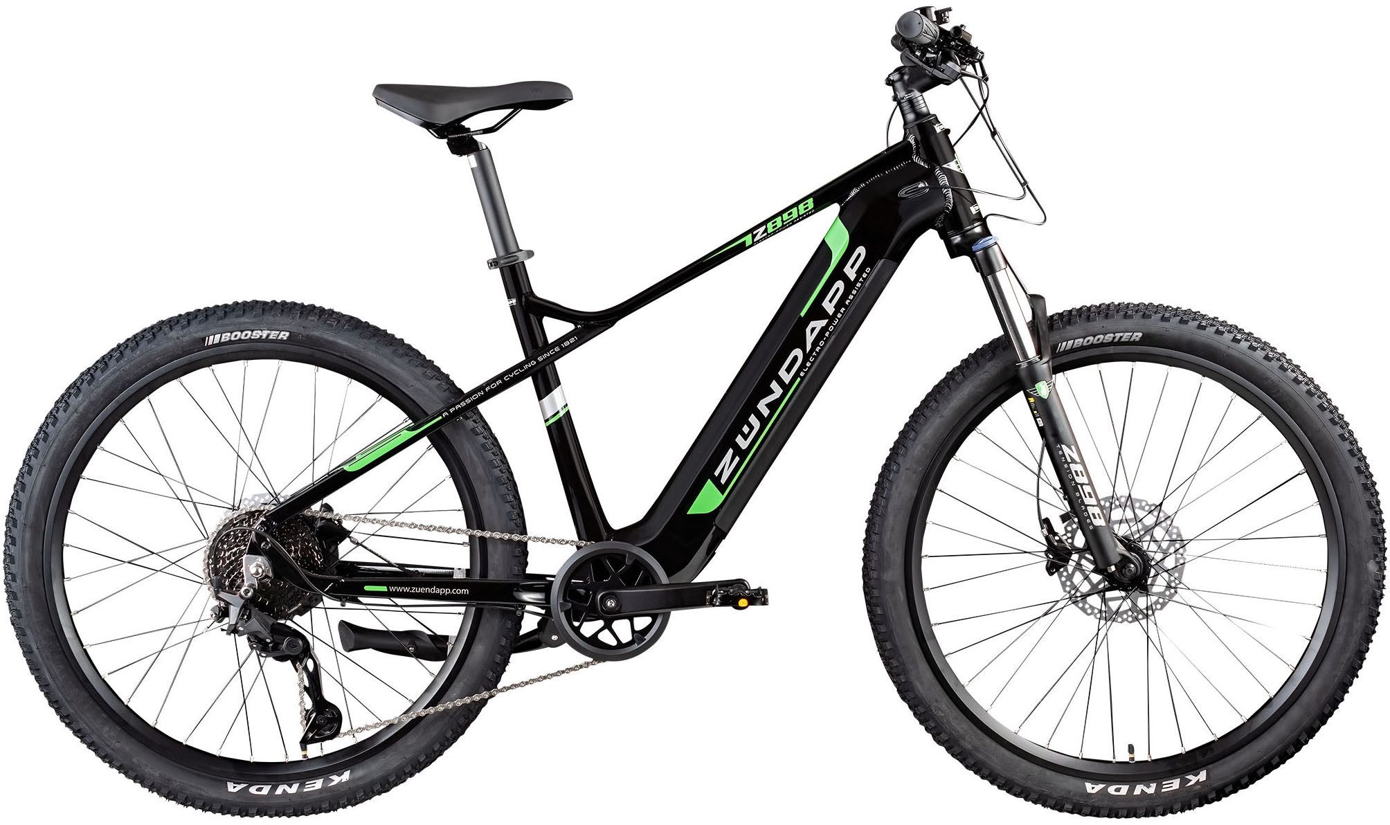 Zündapp E-Bike Mountainbike Z898, 10 Gang, Kettenschaltung, Heckmotor, 540 Wh, Pedelec, Elektrofahrrad für Damen u. Herren, MTB