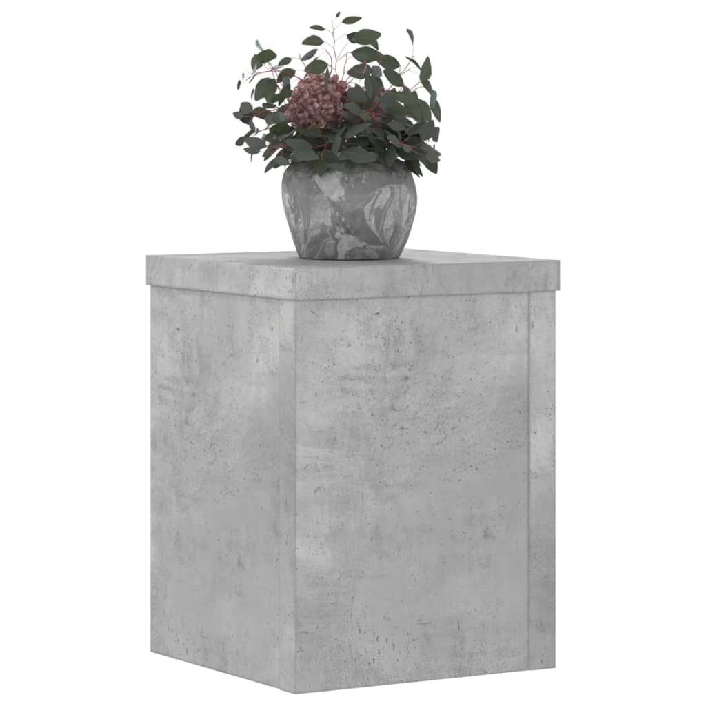 vidaXL Blumenständer Pflanzenständer 2 Stk. Betongrau günstig online kaufen