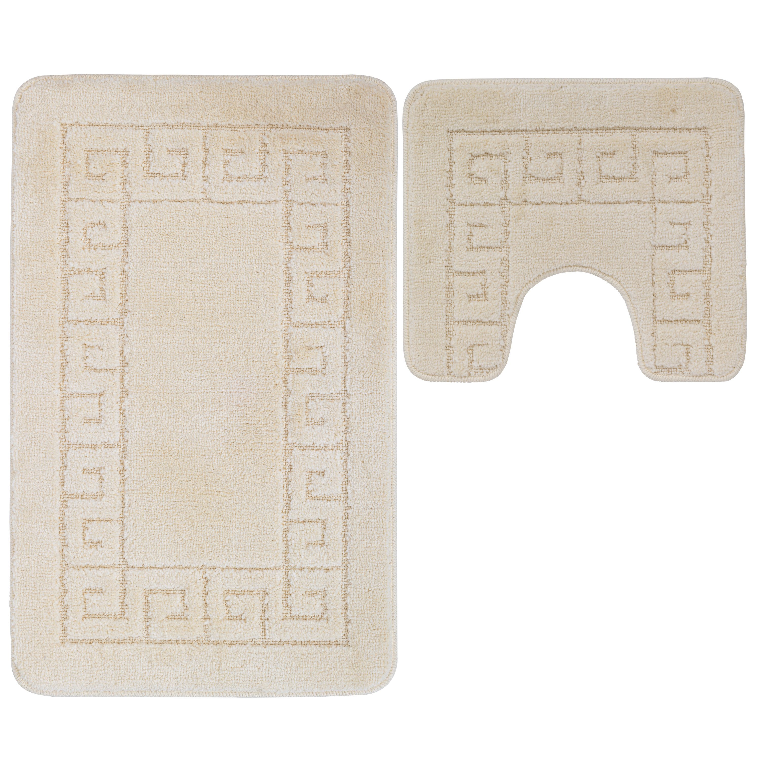 Ribelli Badematte Badezimmerteppich Set 2tlg, Badezimmermatte günstig online kaufen