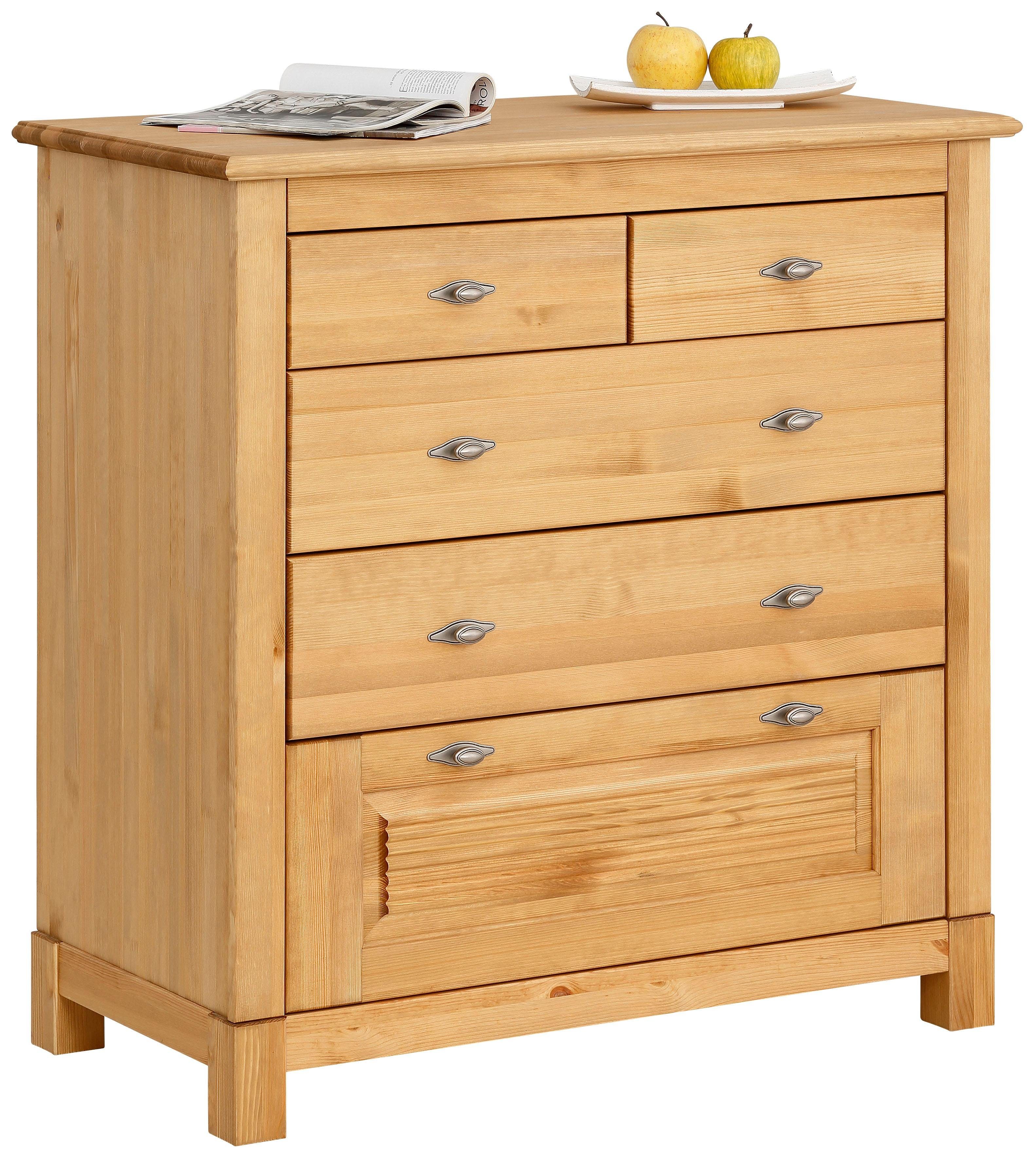 Home affaire Kommode »Rauna« aus massiver Kiefer mit 5 Schubladen, Breite 97 cm - Home affaire