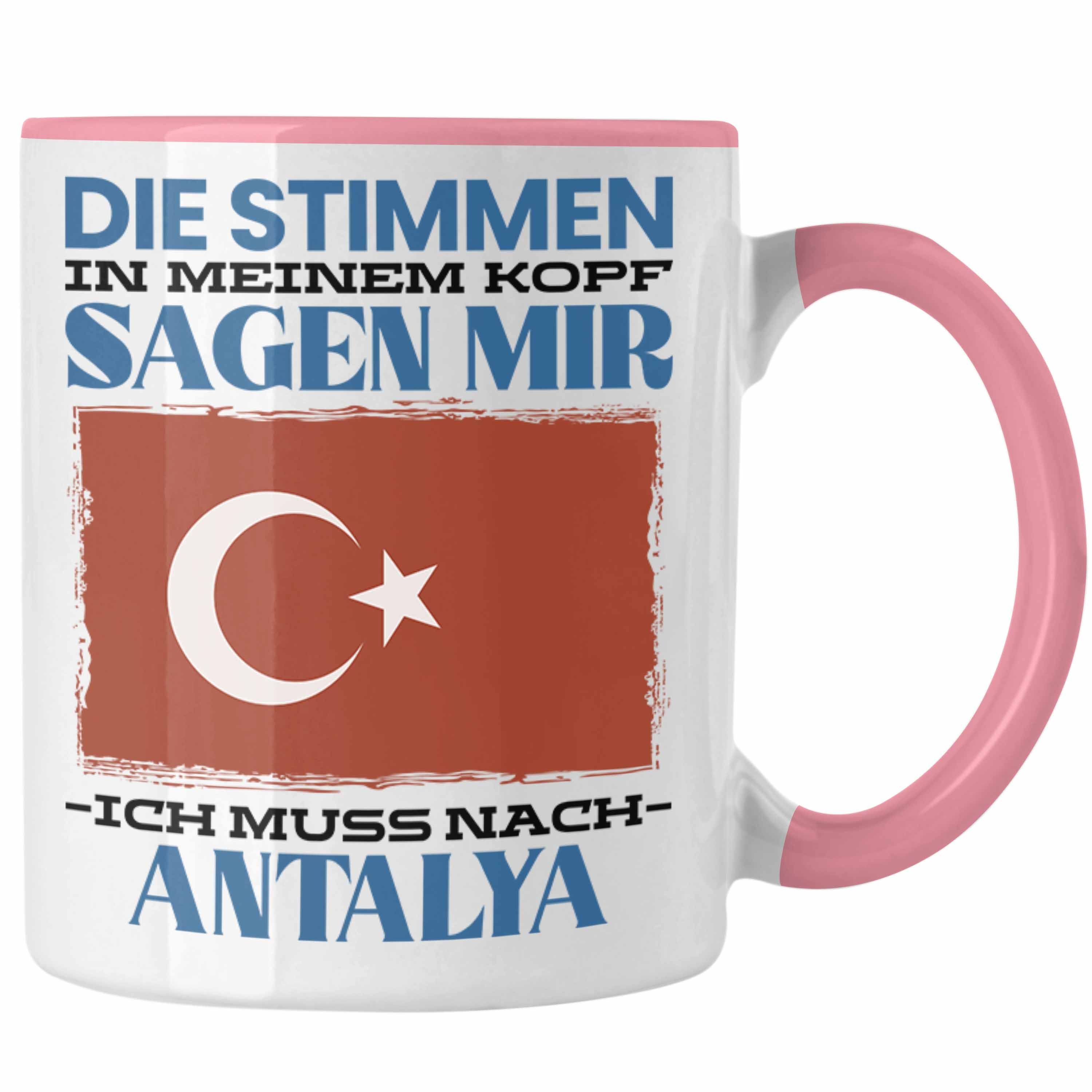 Trendation Tasse Antalya Tasse Urlaub Heimat Geschenk Spruch Türkei