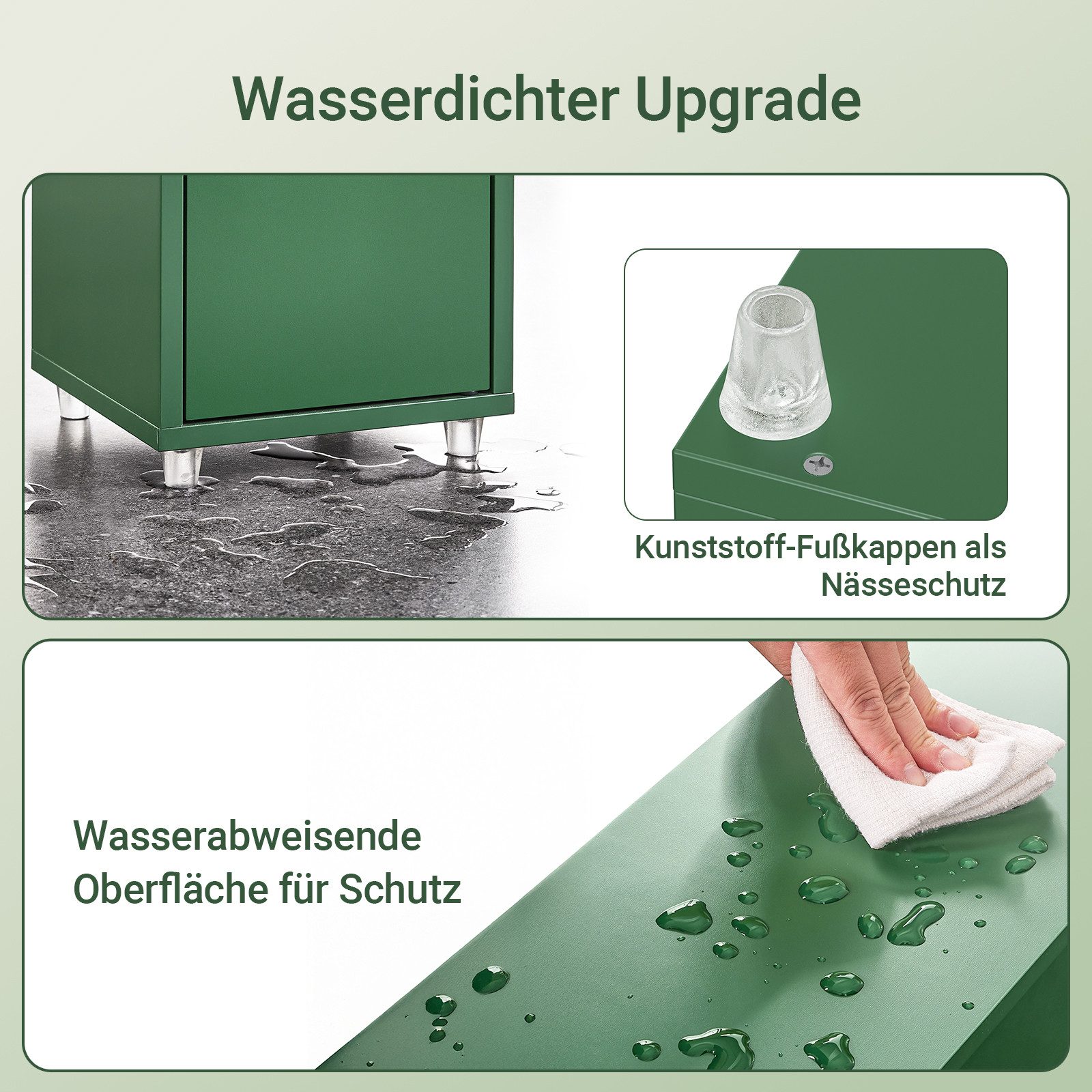 SoBuy Hochschrank BZR34, Badschrank schmal 20 cm, Badezimmerschrank, Hochschrank bad Badkommode, extra Stauraum für kleine Bäder, schlankes Design – Bild 5 von 5